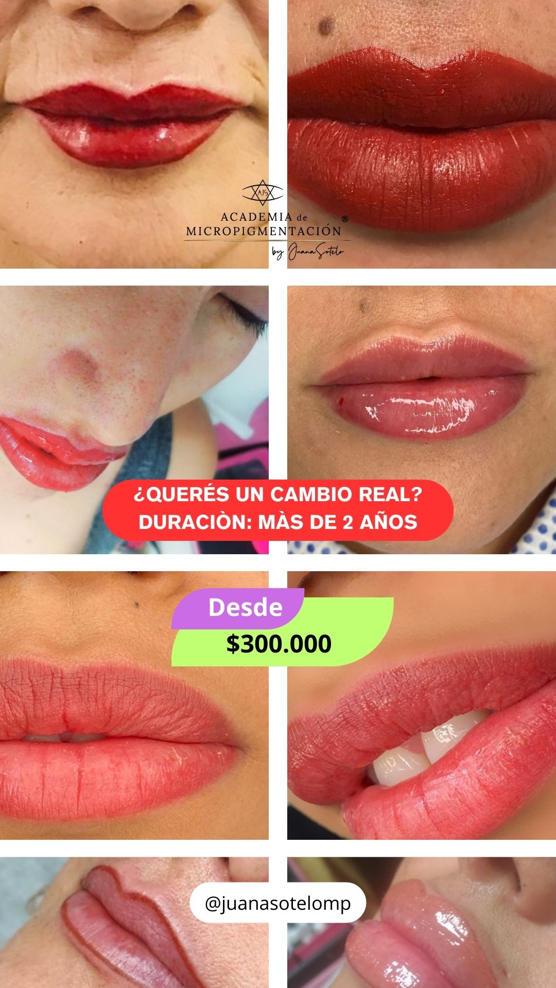 Academia de Micropigmentación by Juana Sotelo Facebook ad: Labios 2.0