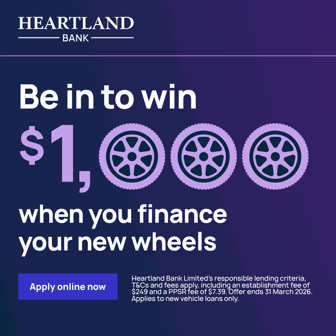 Heartland Bank Facebook ad: Be in to win $1k when you finance your next wheels with…