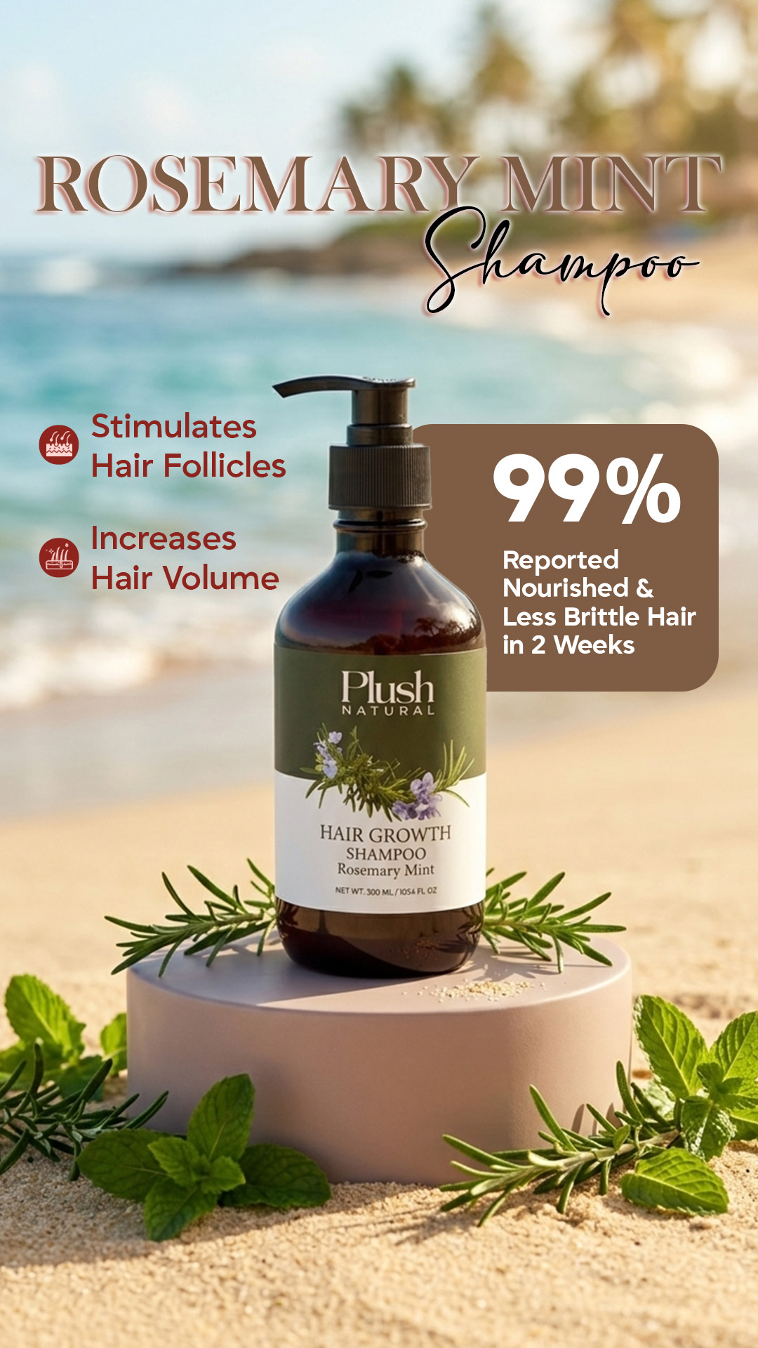Plush Natural - Skin & Hair Care Products Facebook ad