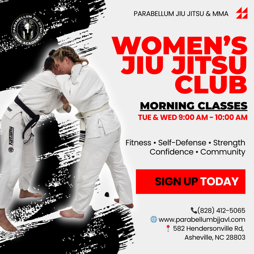 Parabellum Jiu Jitsu MMA Academy Facebook ad: Women's Jiu Jitsu Club (Asheville, NC)