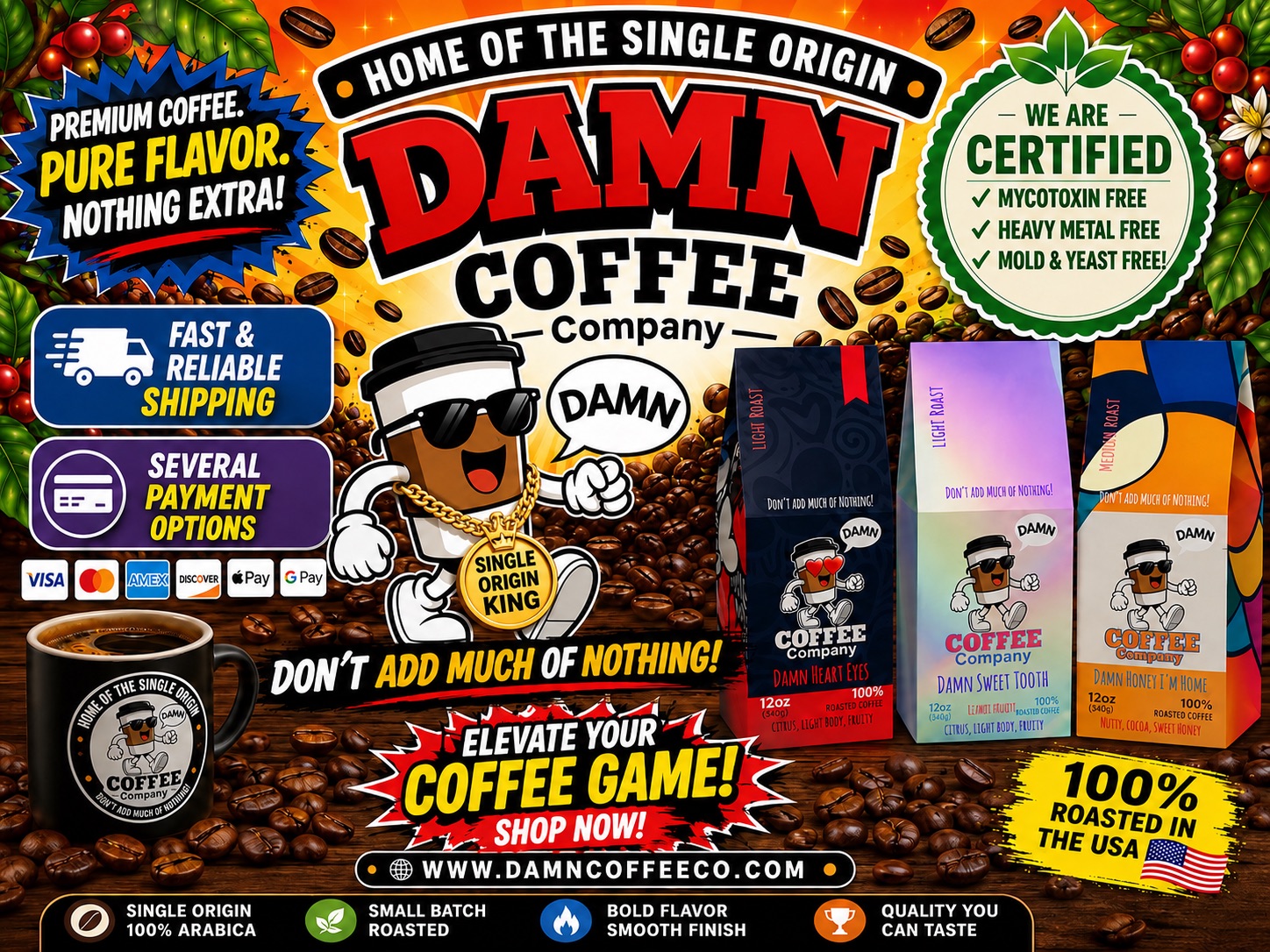 Damn CoffeeCompany Facebook ad