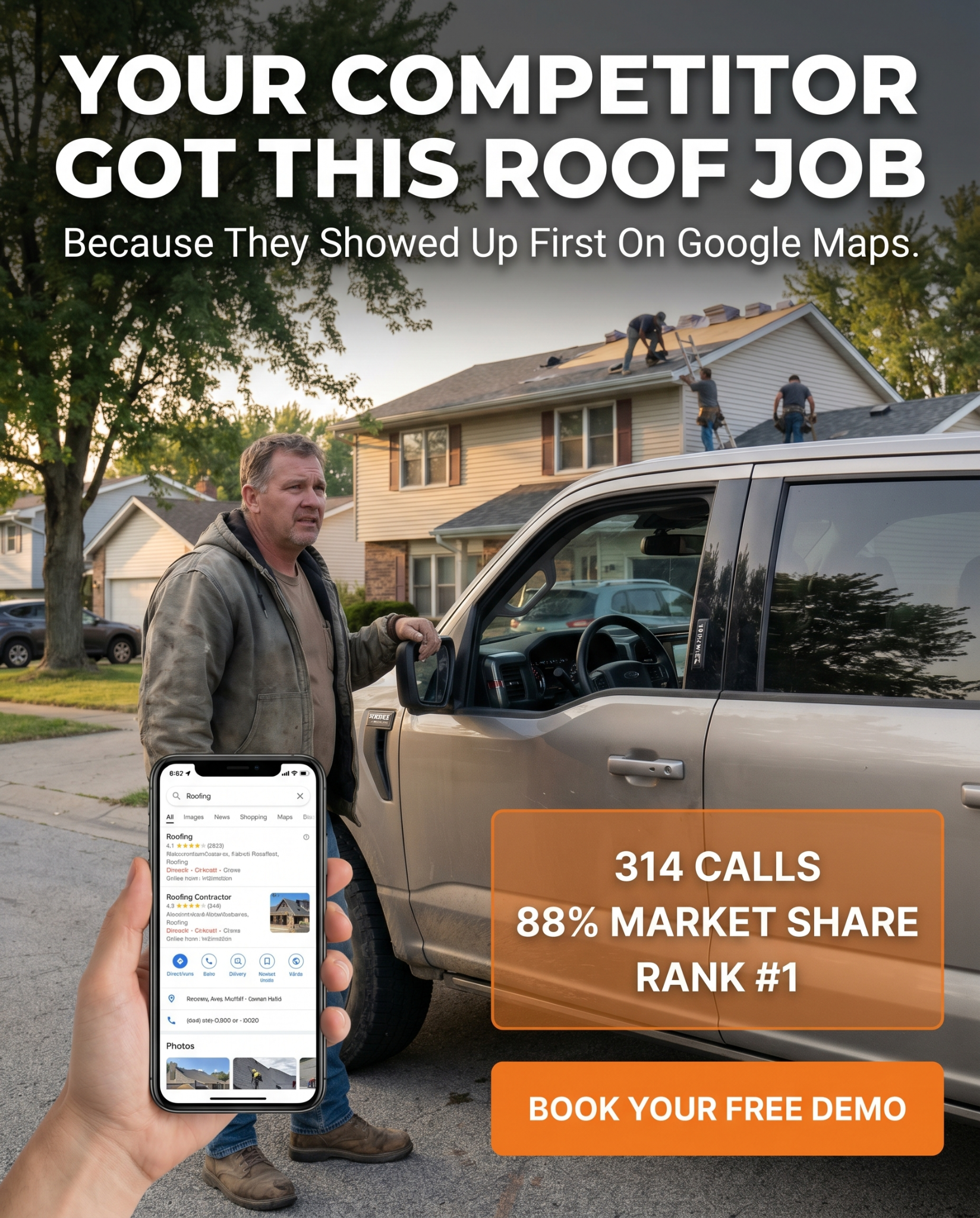 Blue Point Growth Facebook ad: Turn Google Maps Into a 24/7 Job-Booking Machine