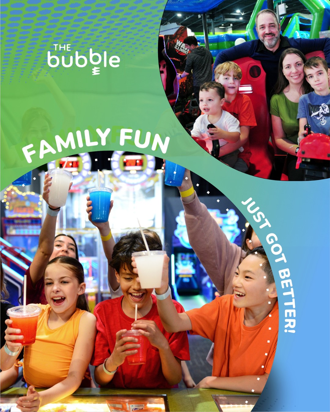 The Bubble Facebook ad: The Bubble - Kids Entertainment & Party Center