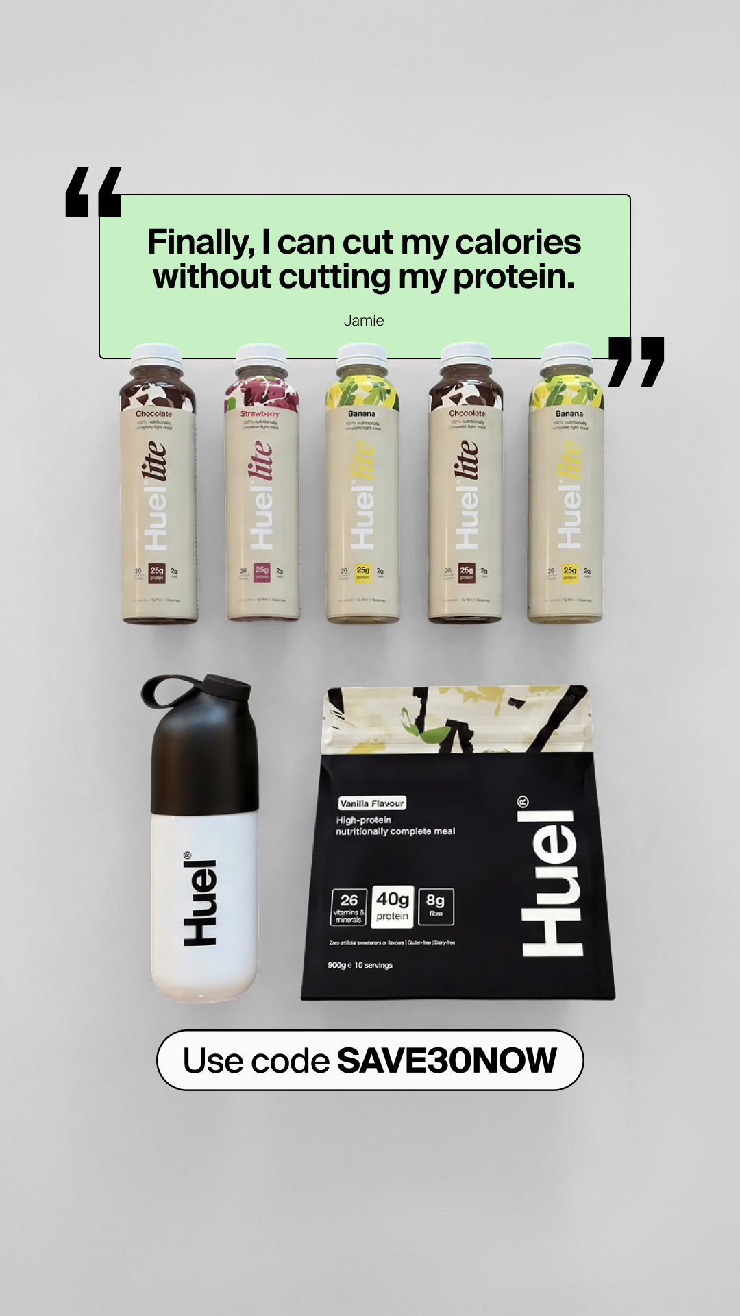 Huel Facebook ad