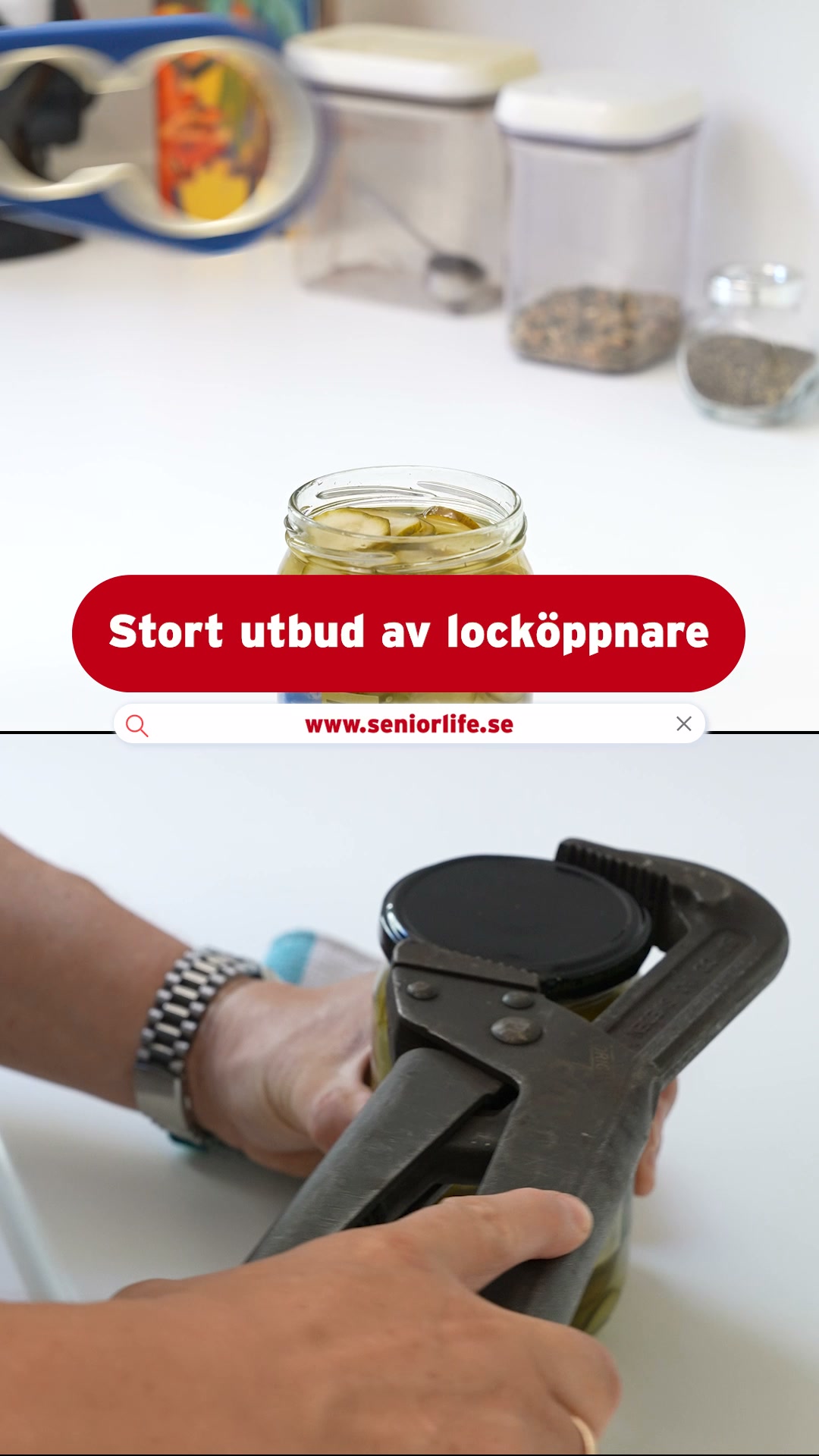 Seniorlife.se Facebook ad: Kämpar du också med besvärliga lock?