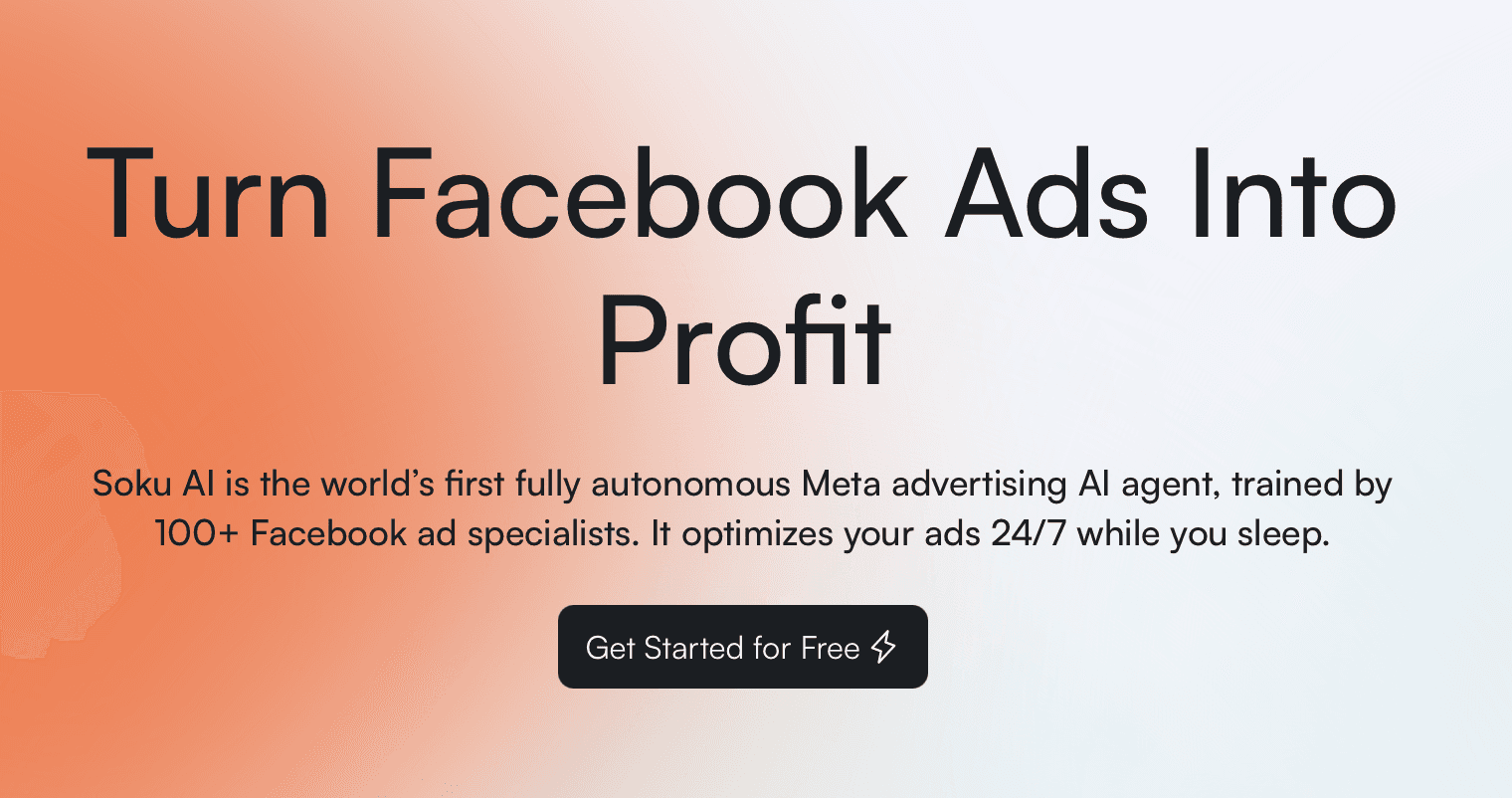 Daniel S. Garcia Facebook ad: Soku - AI Facebook Ads Manager | Automated Meta Ads