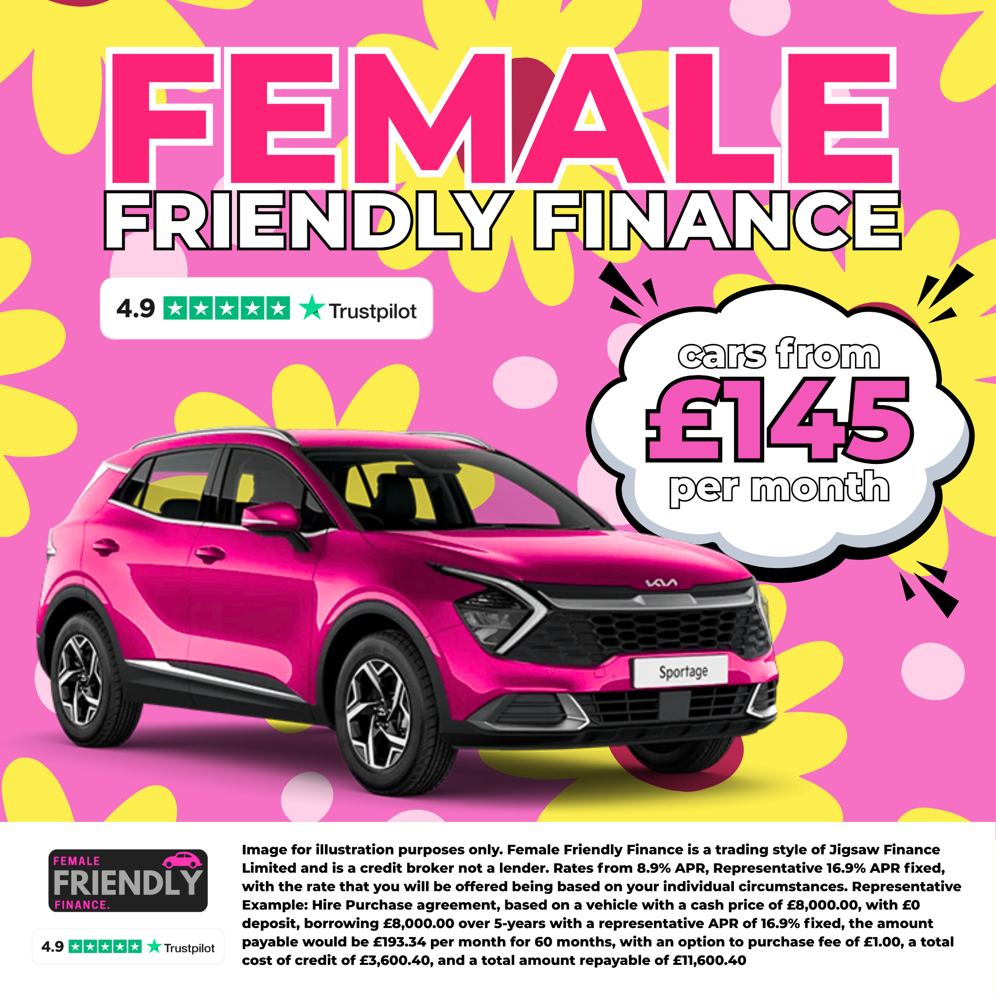 Female Friendly Finance Facebook ad