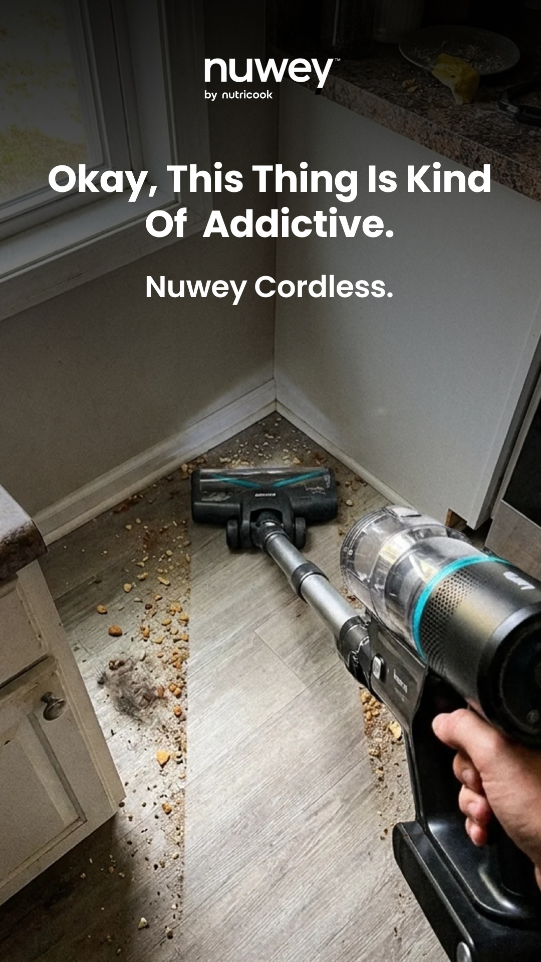 Nutricook Facebook ad: Cordless Cleaning, Now Easier