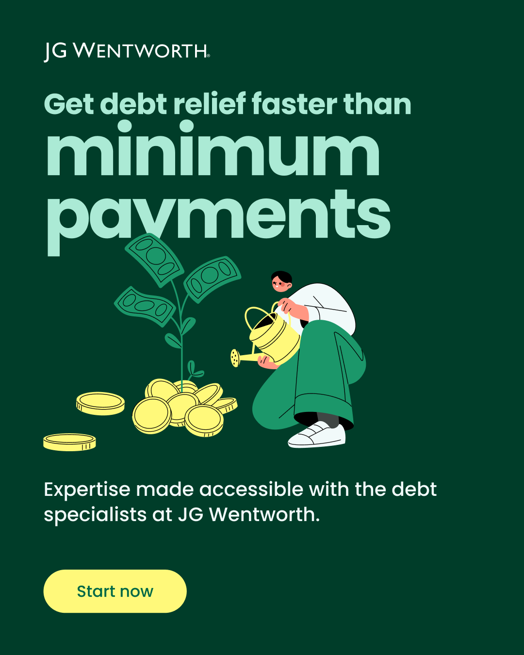 JG Wentworth Facebook ad