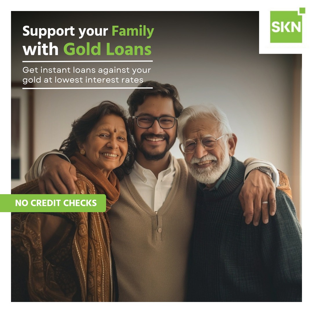 SKN Financial Facebook ad: Support your loved ones with SKN Gold Loans.