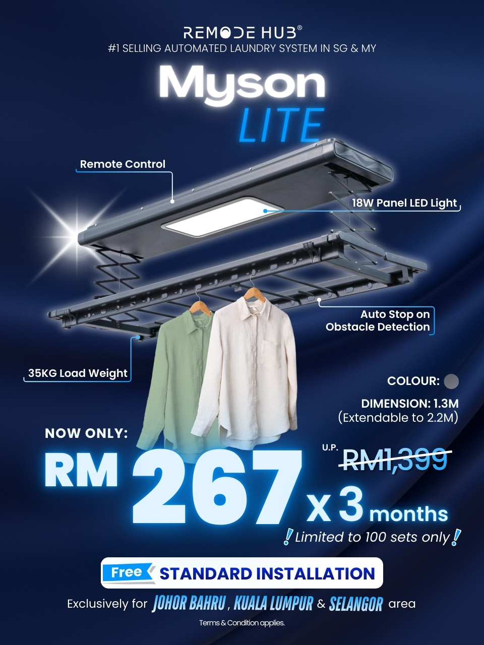 MY Remode Hub Facebook ad: LIMITED STOCK OFFER, ONLY 100 SETS