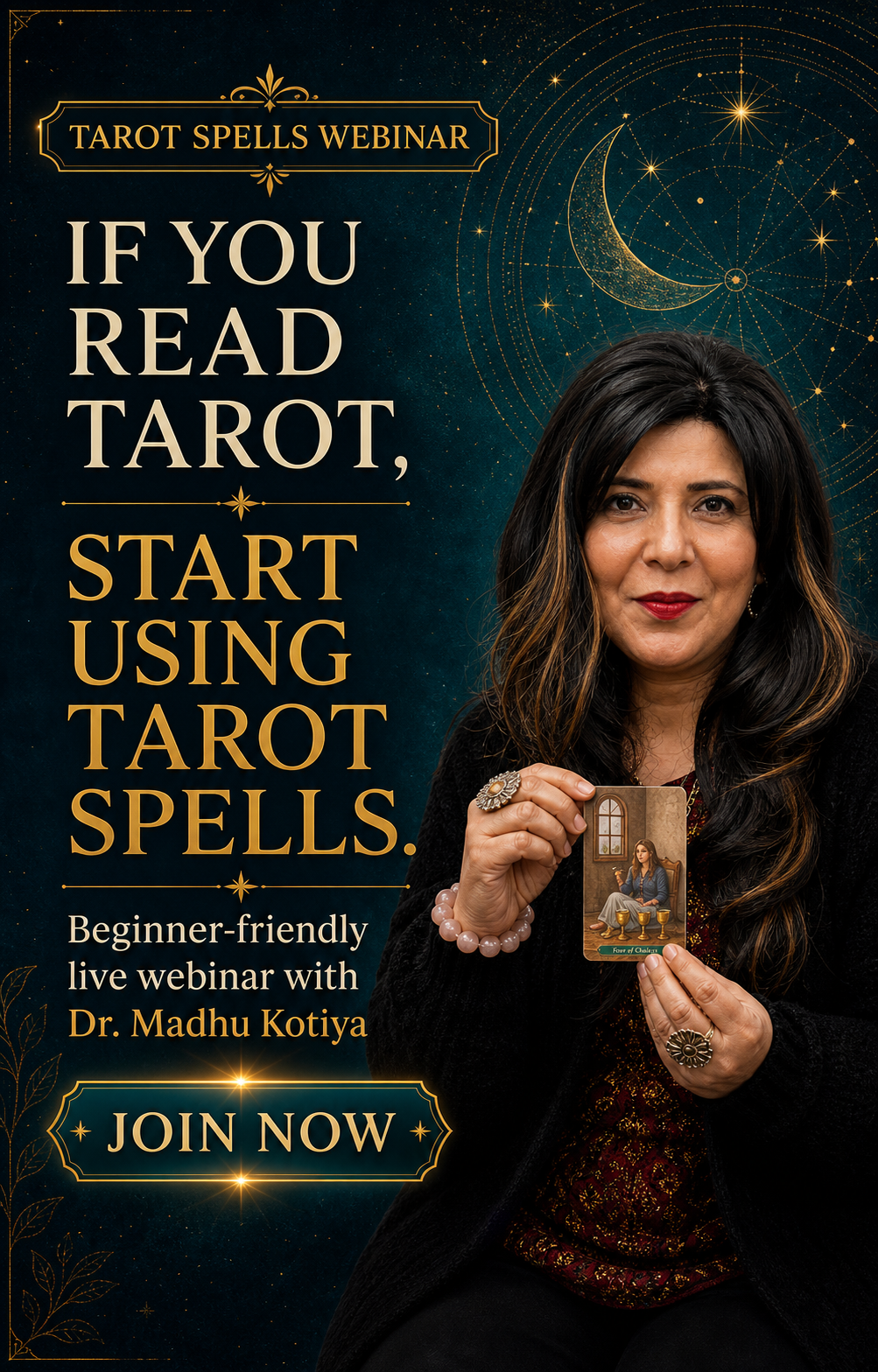 Madhu Kotiyaa Shezaim Facebook ad: Tarot Spells Webinar | Rs. 333