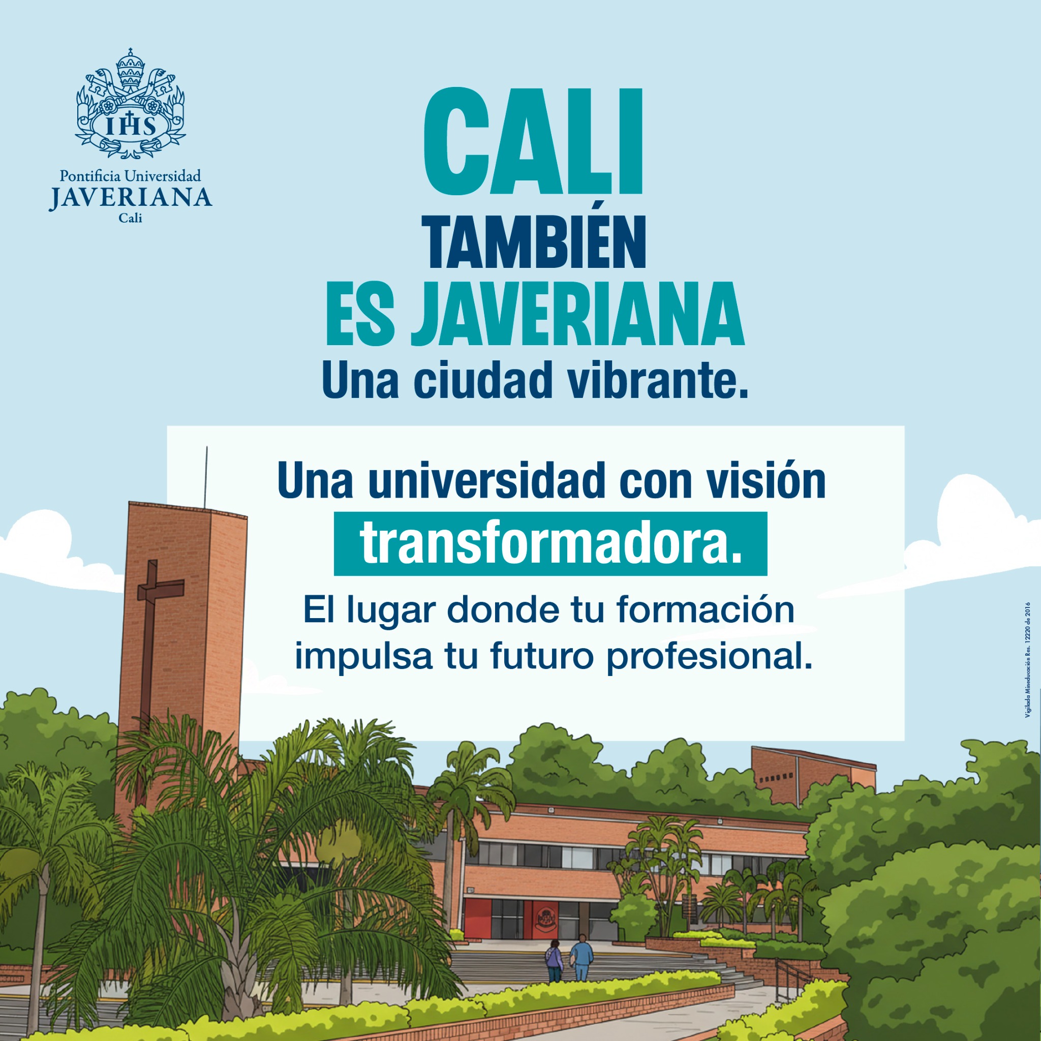 Javeriana Cali Posgrados Facebook ad: ¿Sabías que la Javeriana también está en Cali?