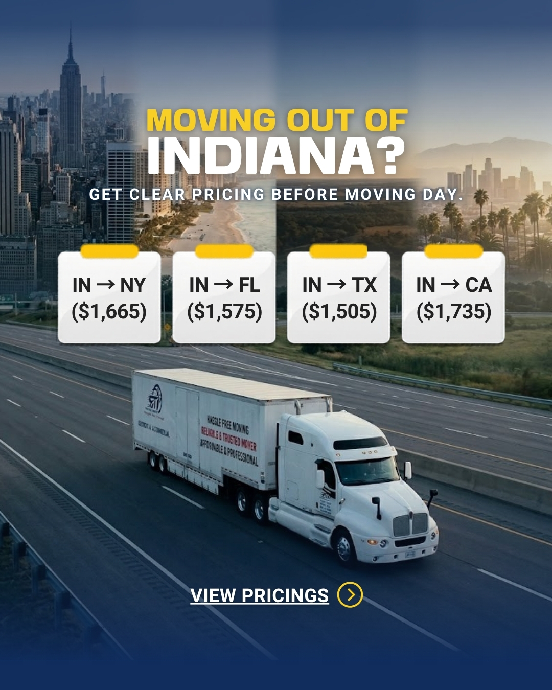 STI Moving & Storage Inc - Chicago Moving Company Facebook ad: Get Upfront Long-Distance Pricing