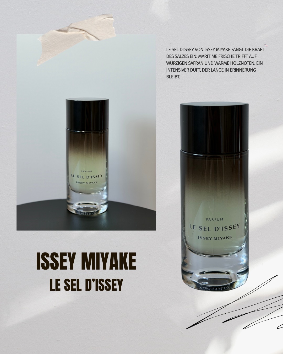 Müller Beauty Facebook ad: Frisch, salzig und voller Charakter: Le Sel d'Issey…