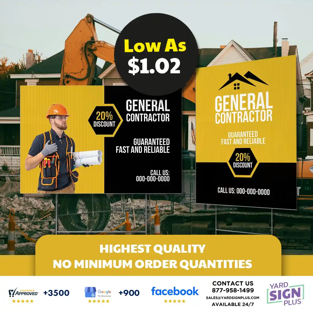 Yard Sign Plus Facebook ad: Custom Signs, Instant WOW!