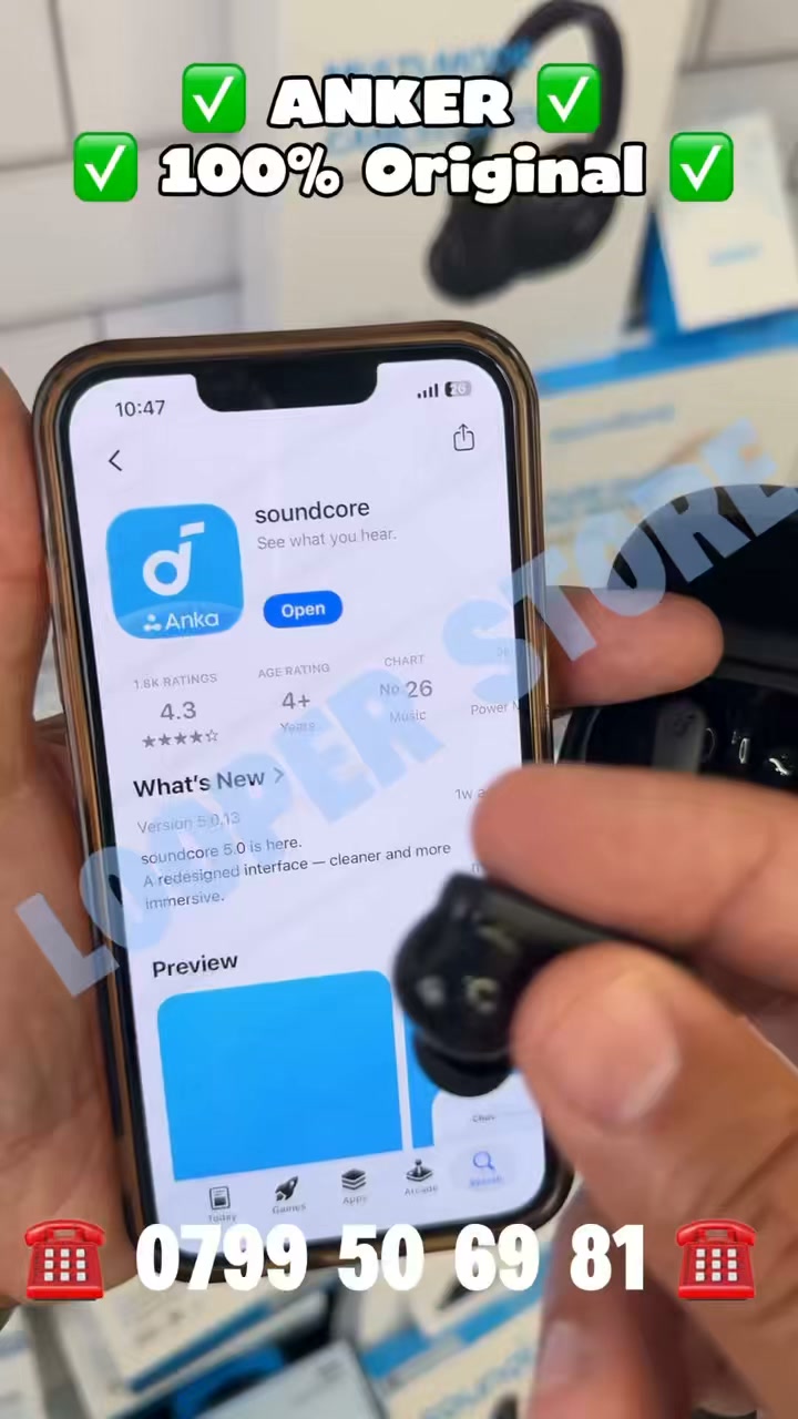 Looper-store Facebook ad: ارتقِ بتجربتك اليومية مع منتجات Anker Soundcore الأصلية!