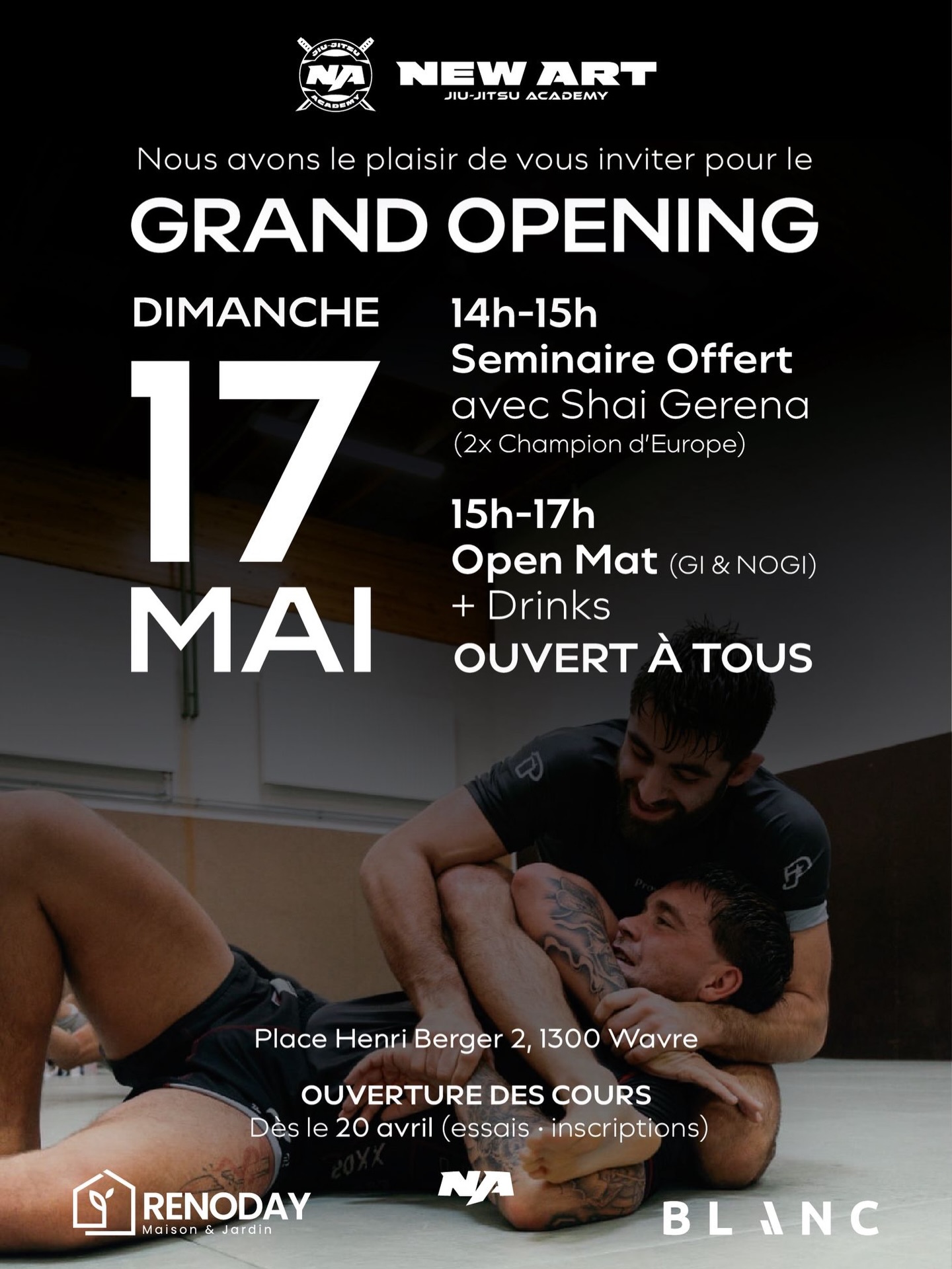 New Art Jiu-jitsu Academy Facebook ad: C’EST OFFICIEL