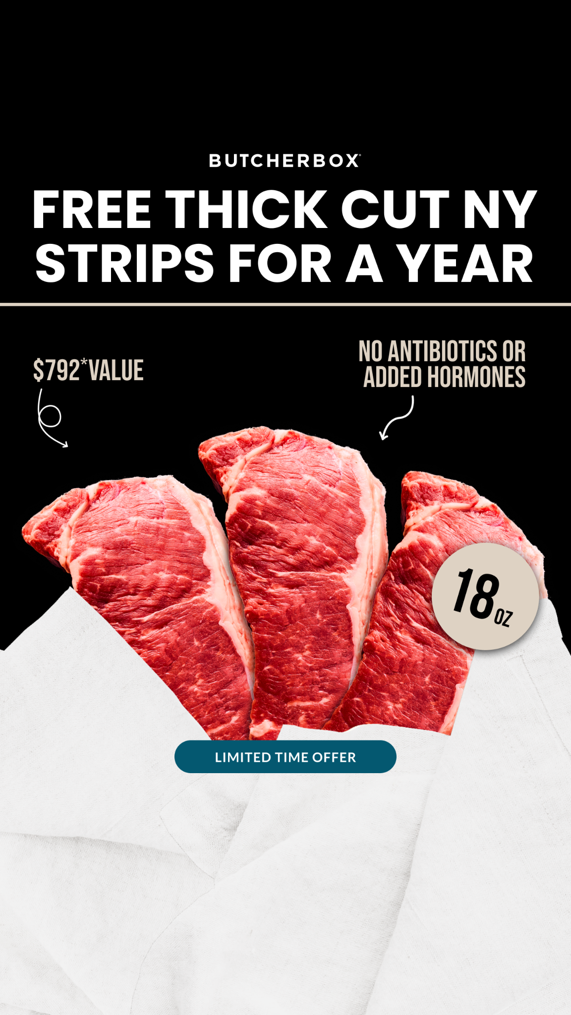 ButcherBox Facebook ad