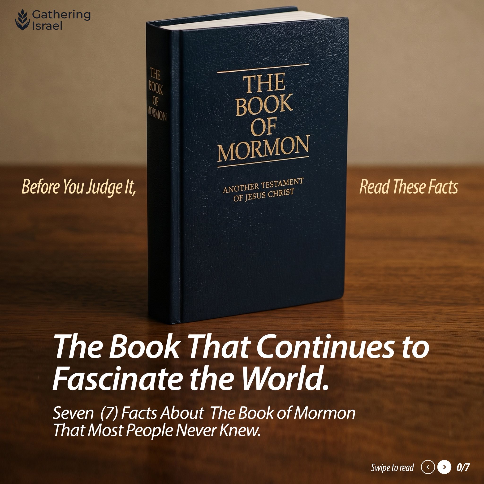 Gathering Israel Facebook ad: Some books are talked about.