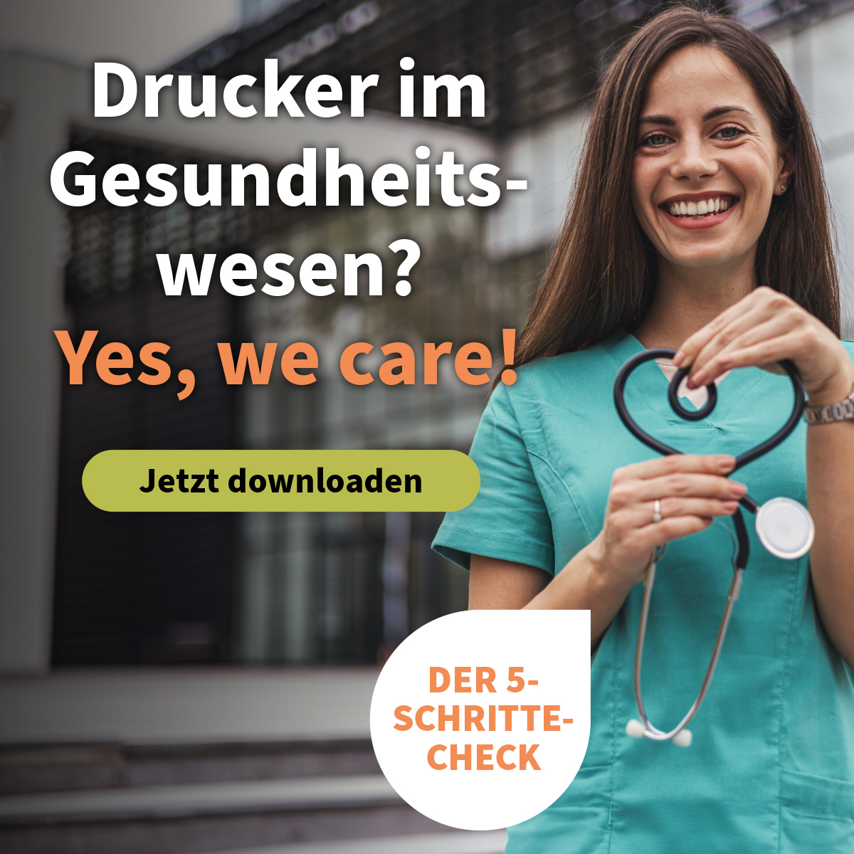 TA Triumph-Adler DACH Facebook ad: Optimieren Sie Ihre Prozesse im Healthcare-Sektor.