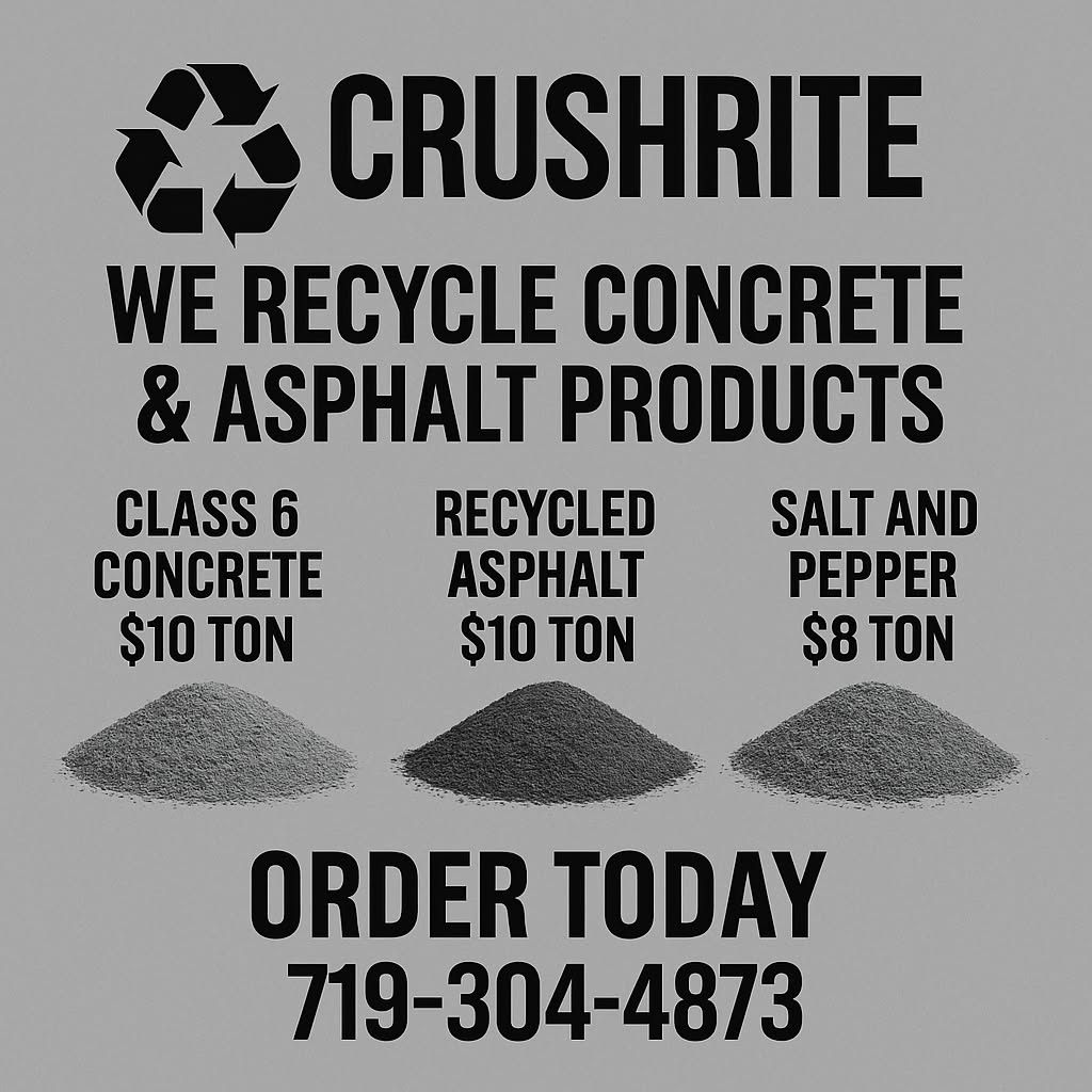 CrushRite Facebook ad: CrushRite’s Recycled Materials Offer A