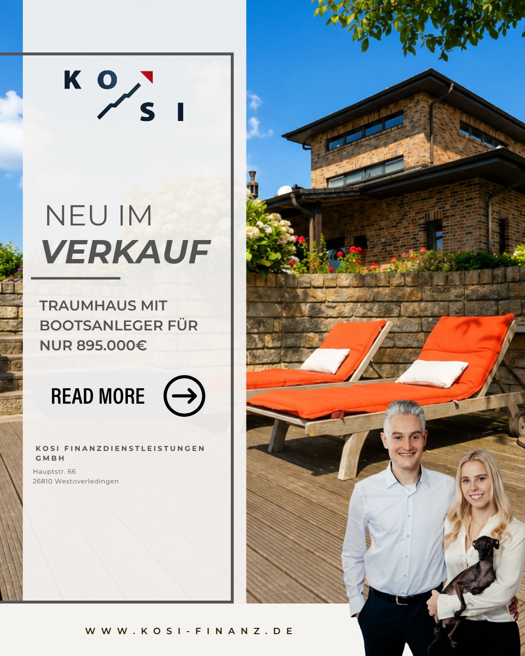 KoSi Finanzdienstleistungen GmbH Facebook ad: In Hamburg 3 Mio.