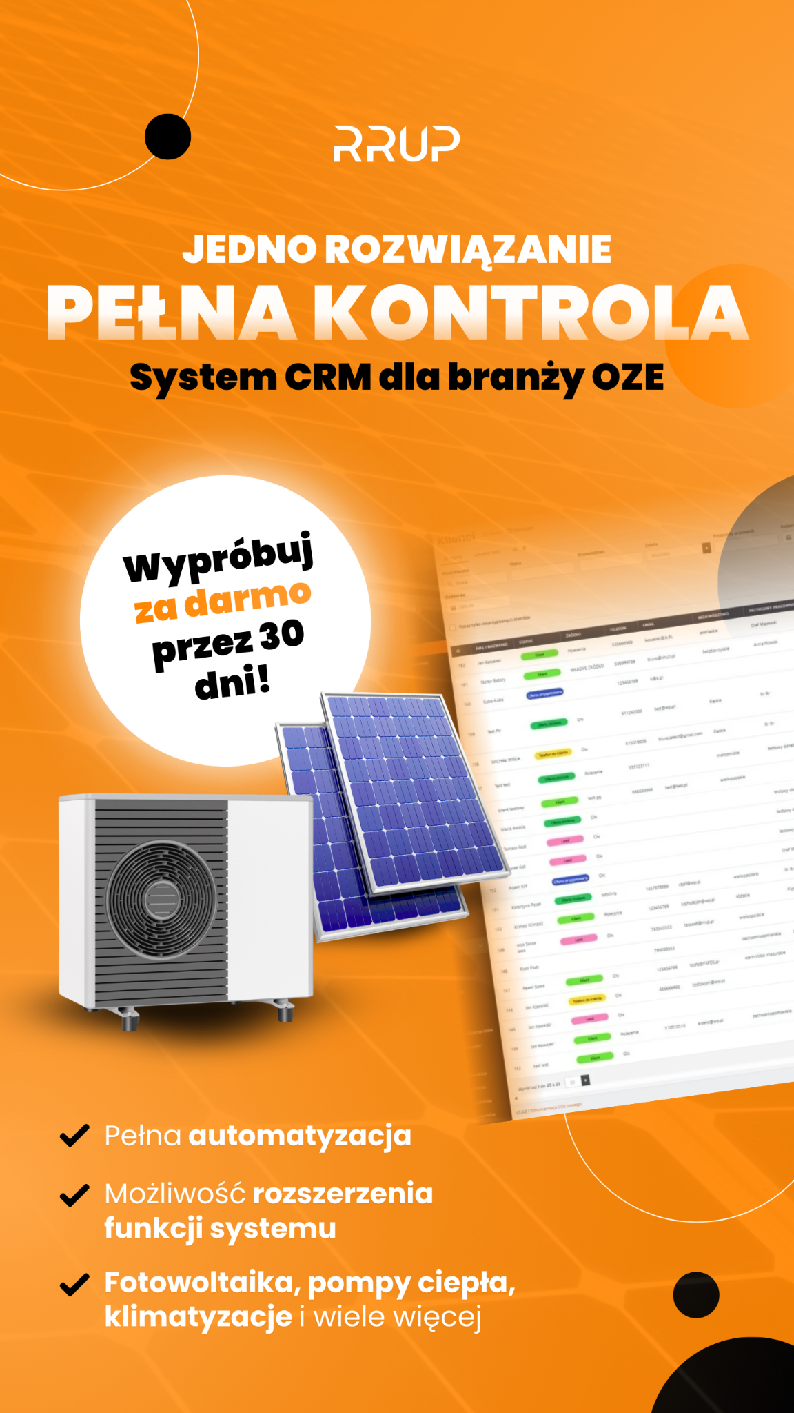 RRUP CRM - Automatyzacja sprzedaży i zarządzanie firmą w 1 miejscu Facebook ad from Feb 12, 2026