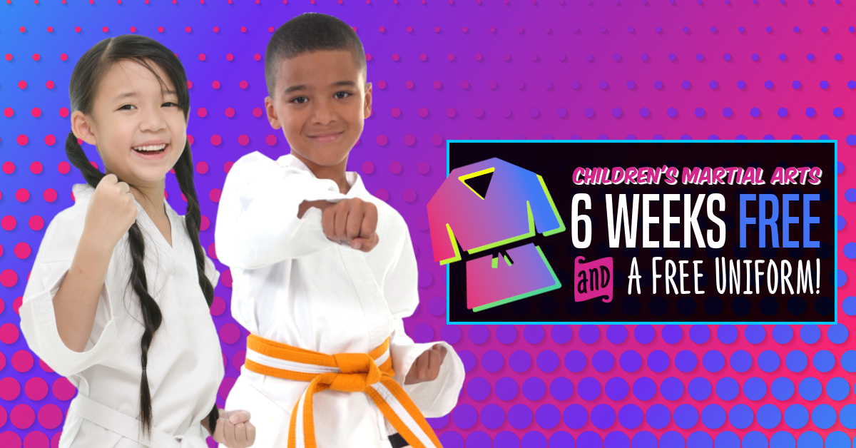 Asian Sun Martial Arts All Locations Facebook ad: 6 Weeks Free & A Free Uniform!