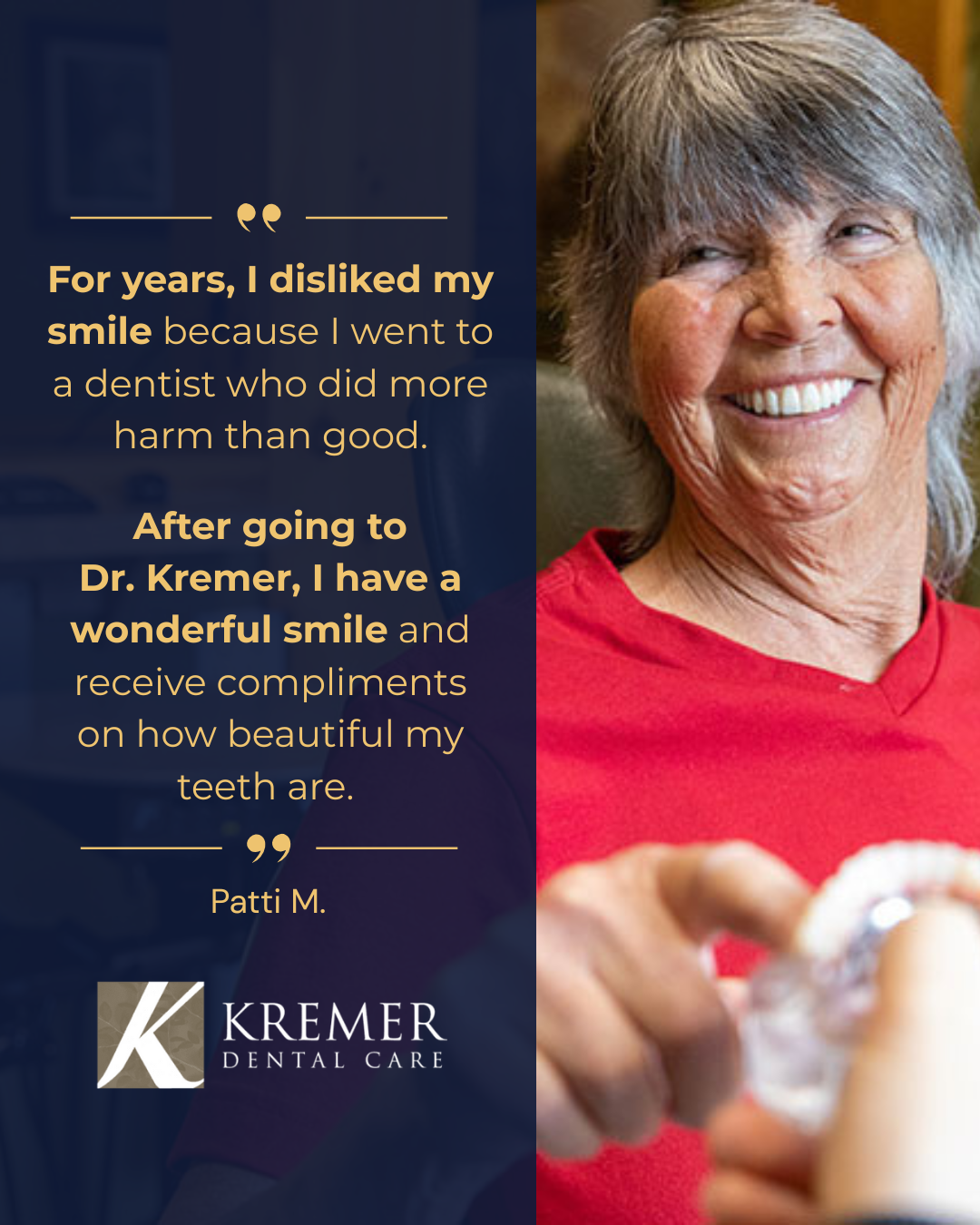 Kremer Dental Care Facebook ad