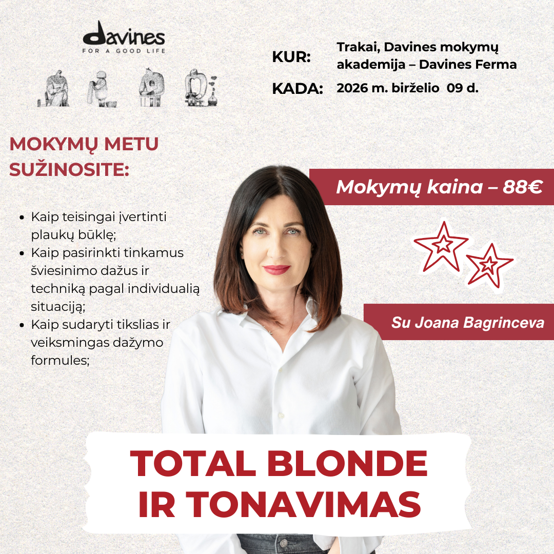 Davines Lithuania Facebook ad