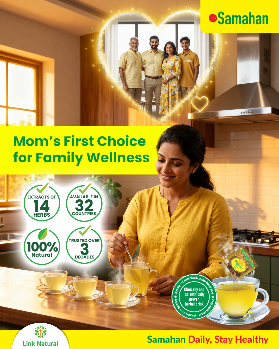 Samahan Facebook ad: Home is where healthy habits begin.