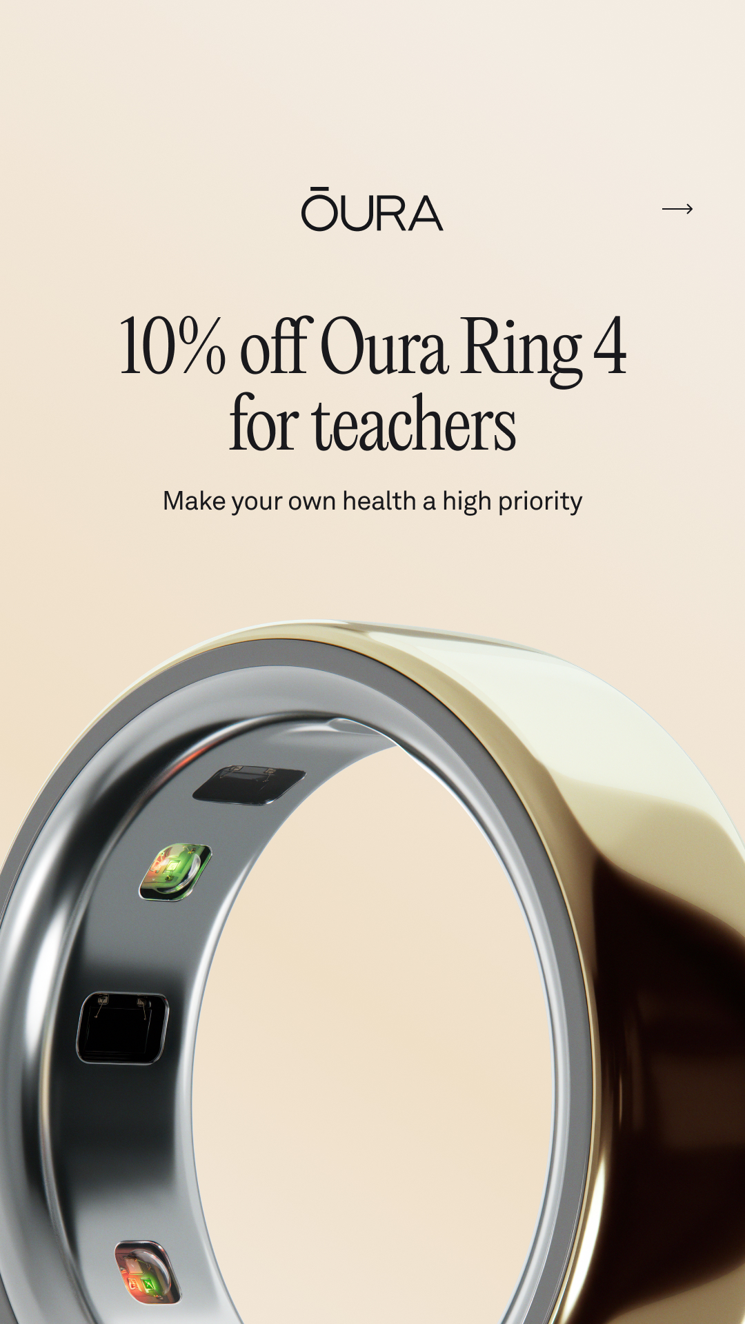 ŌURA Facebook ad