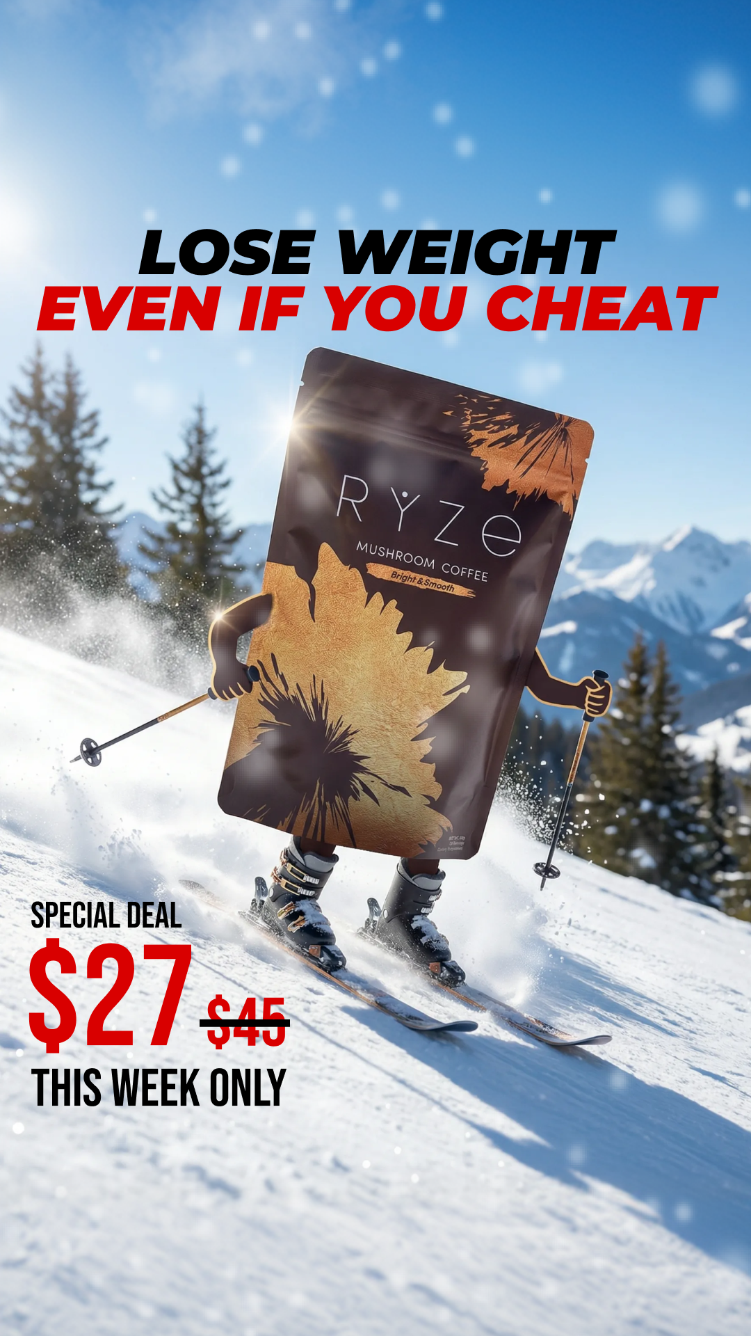 RYZE Superfoods Facebook ad