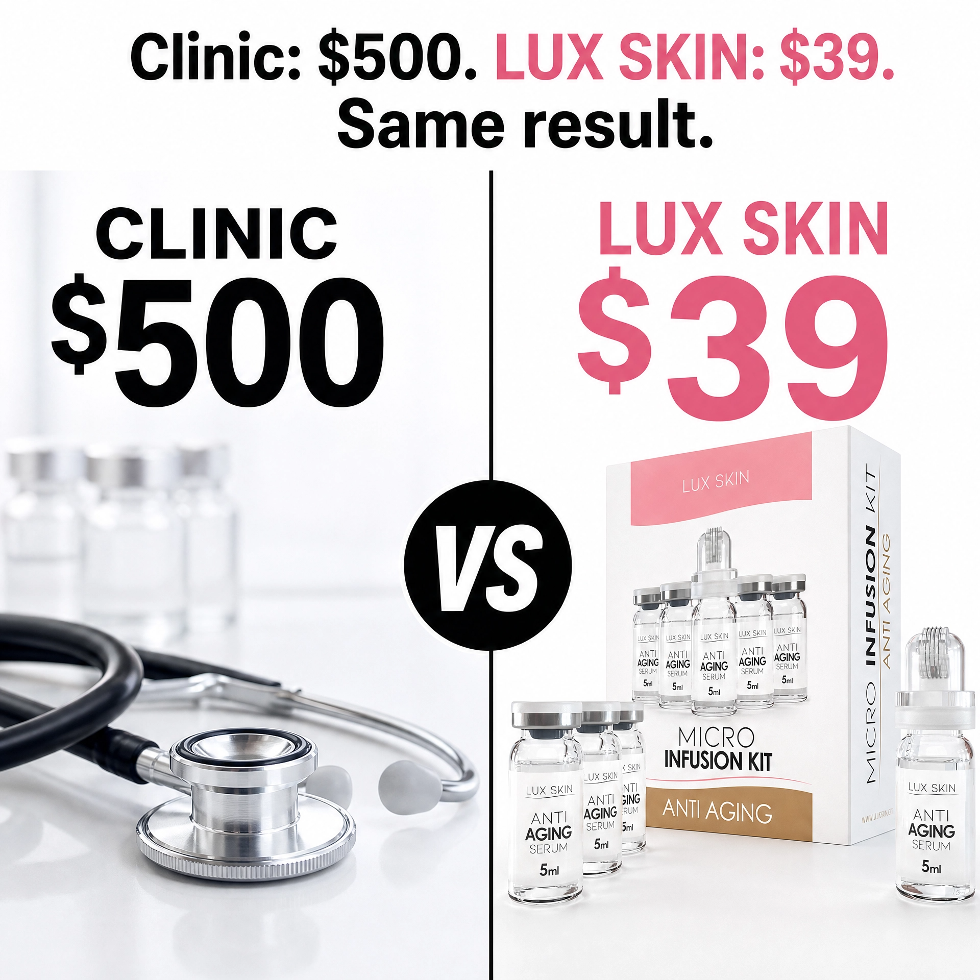 LUX SKIN Facebook ad