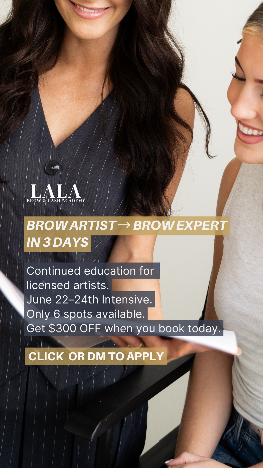 LALA BROWS Facebook ad from May 21, 2026
