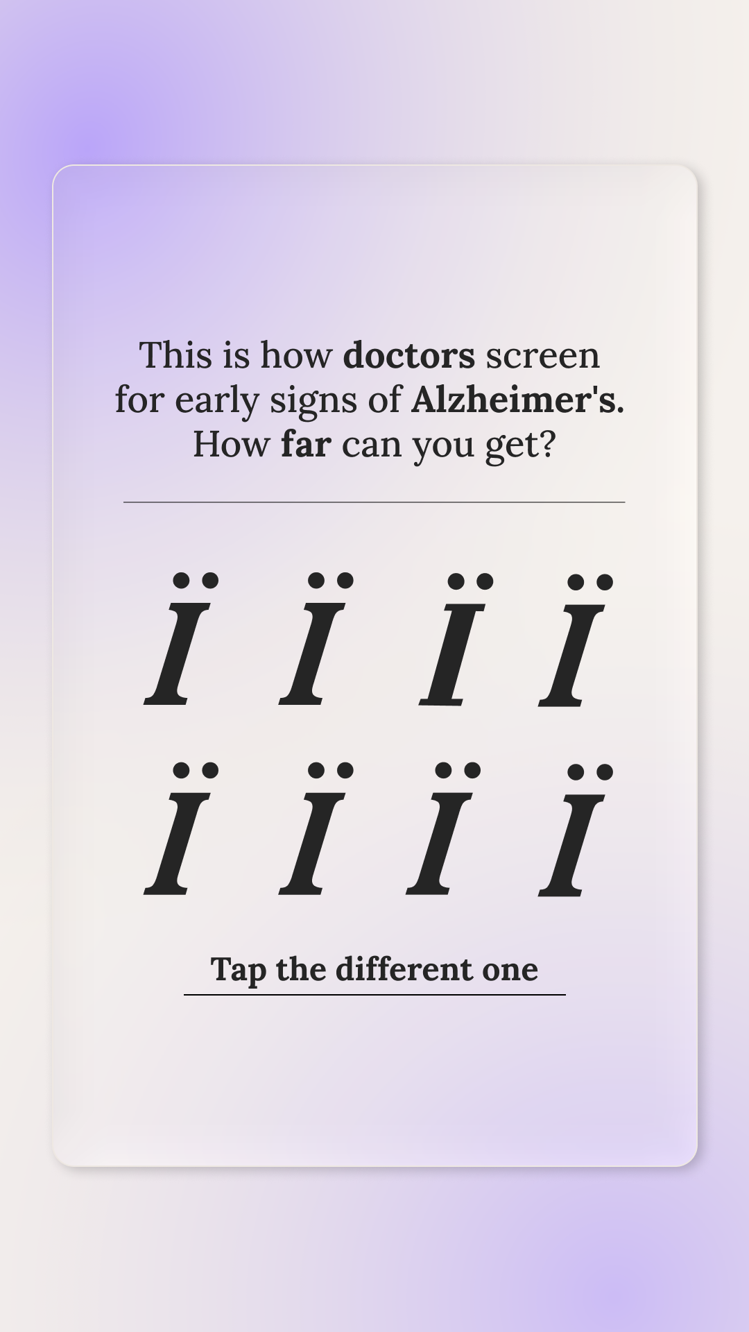 Brain Health Check Facebook ad