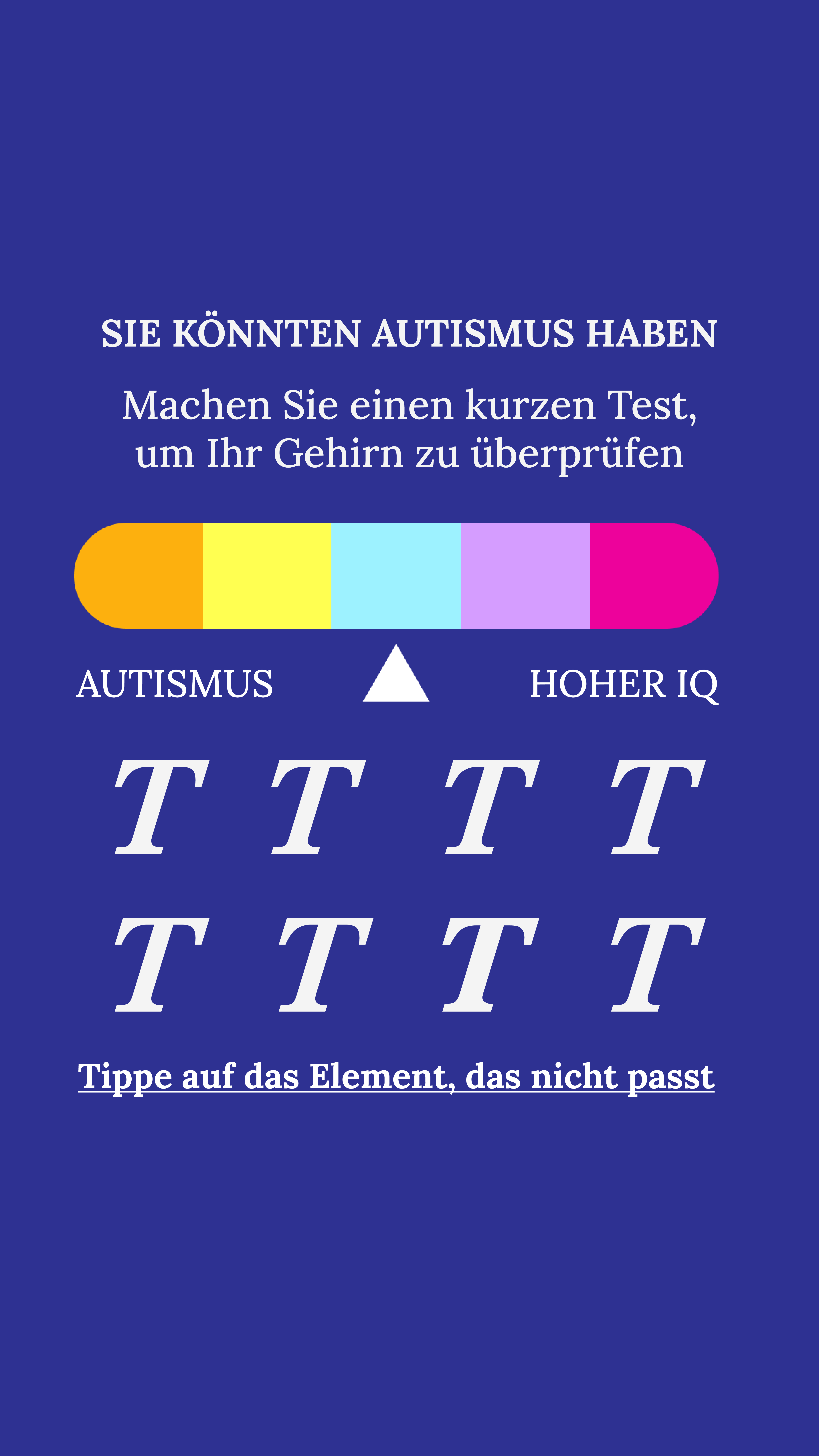 International IQ test Facebook ad