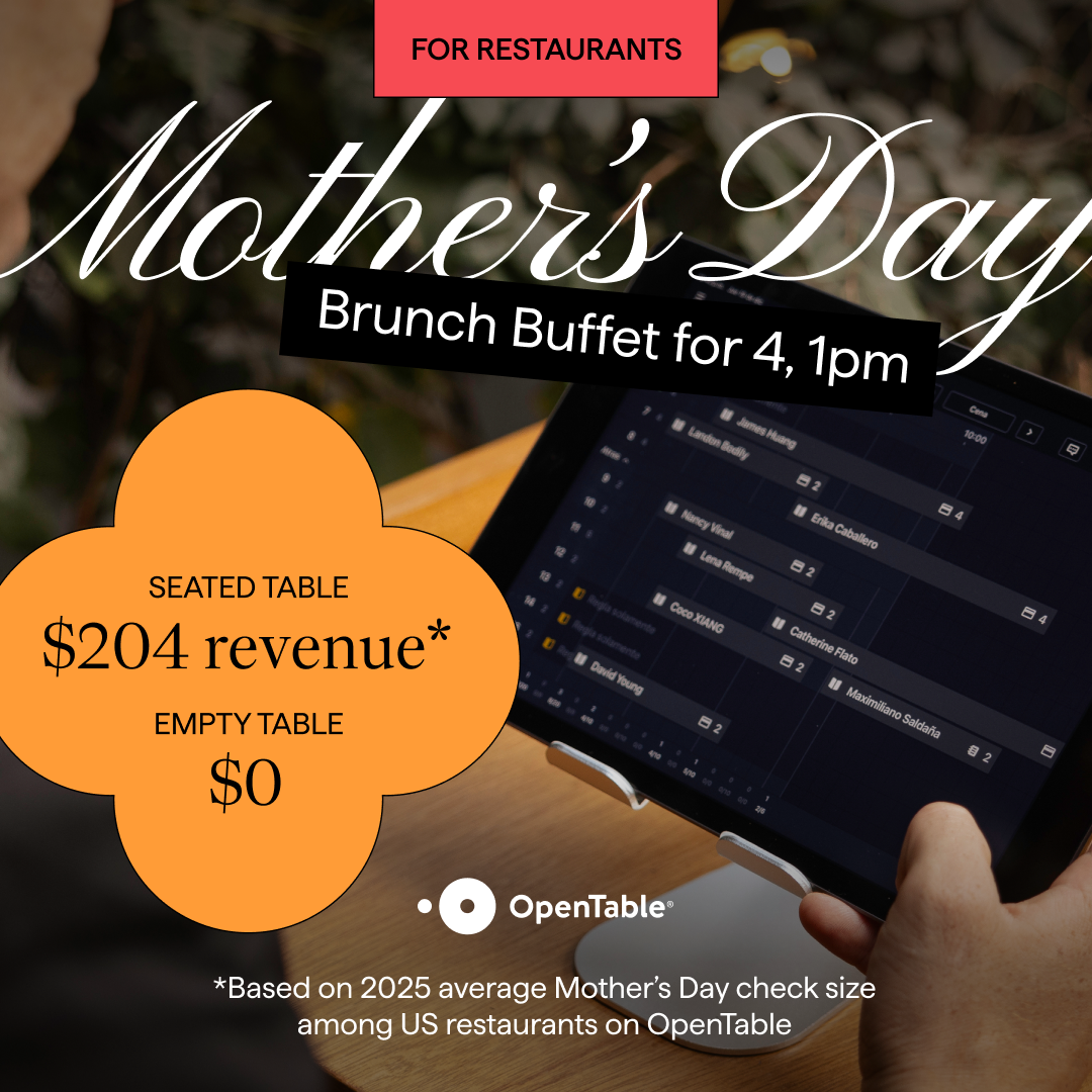 OpenTable Facebook ad