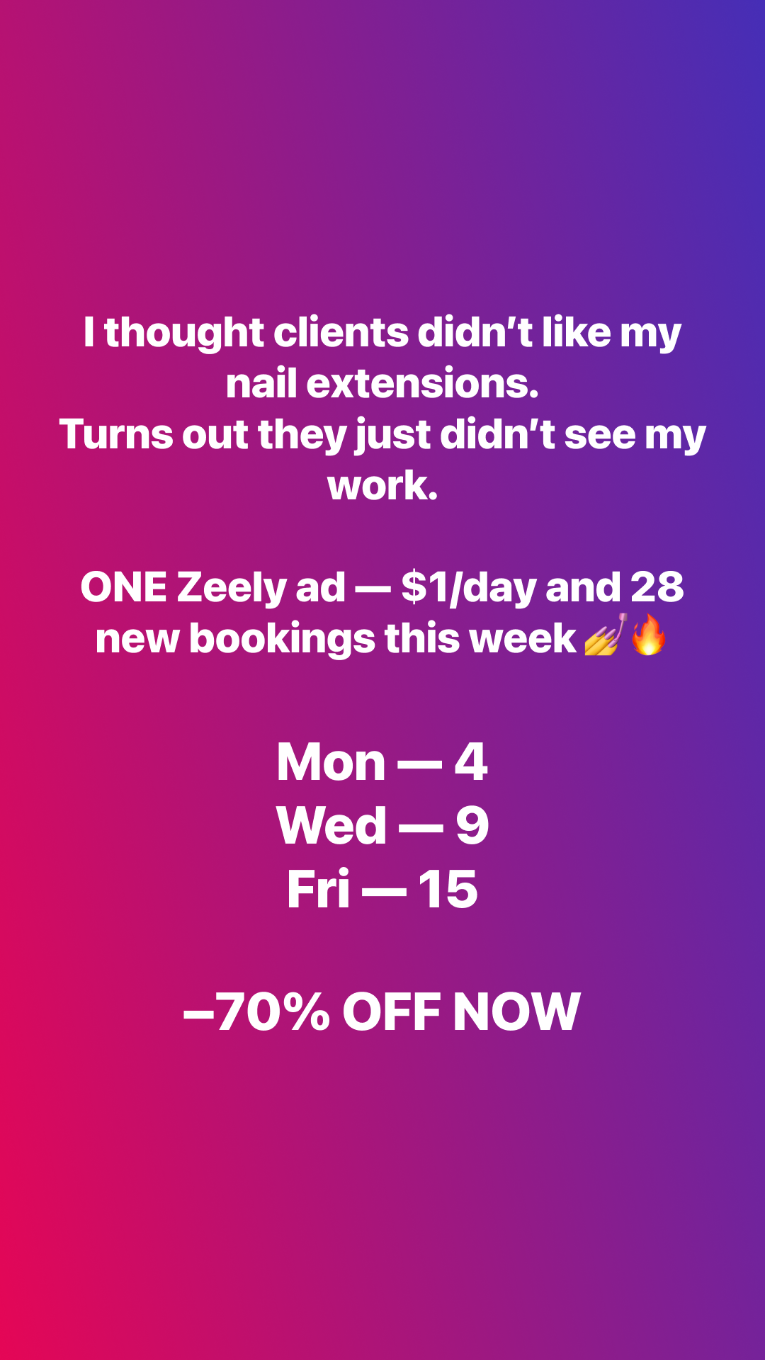Zeely Facebook ad