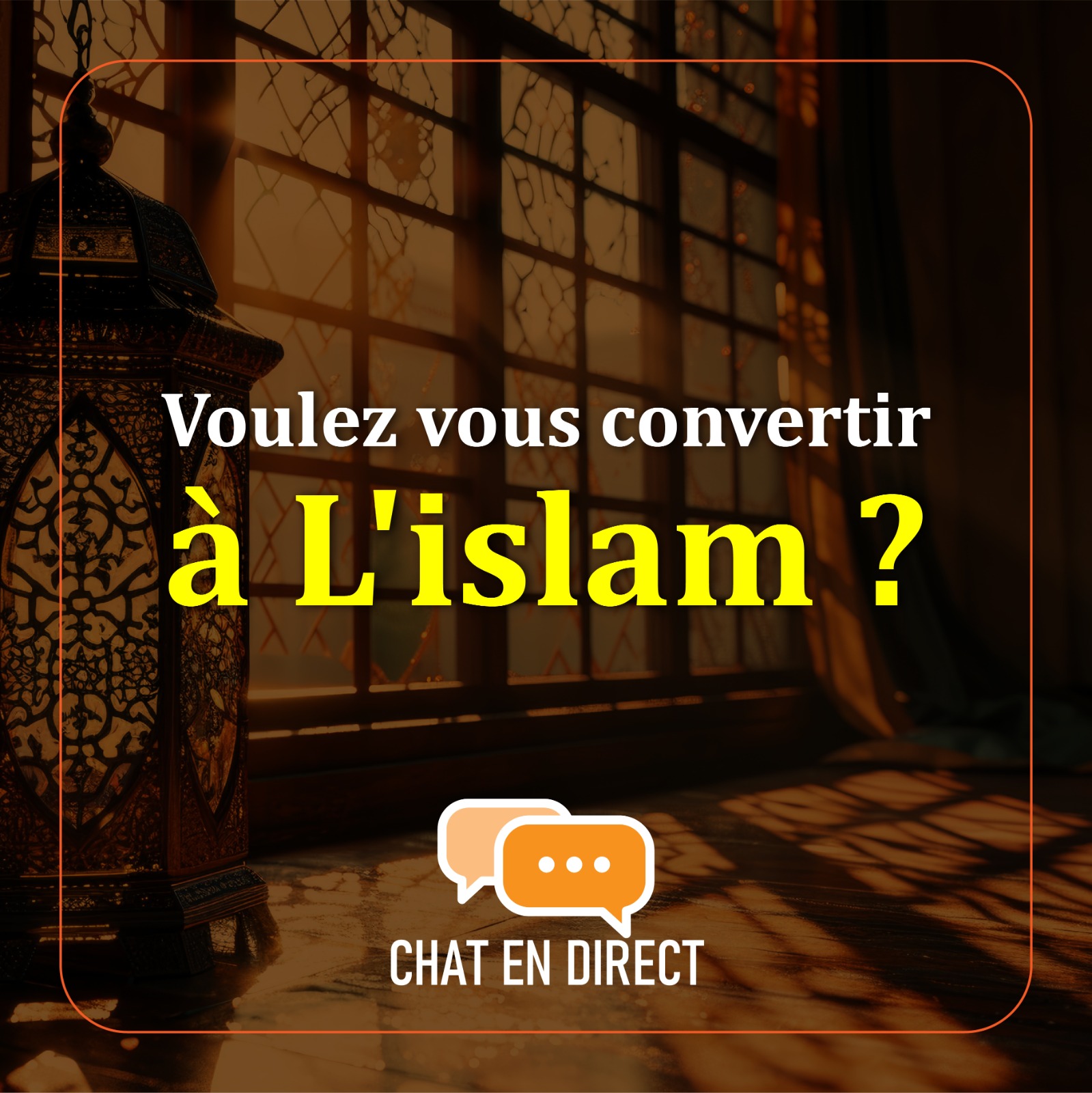 Chemin du bonheur Facebook ad: Chat en direct