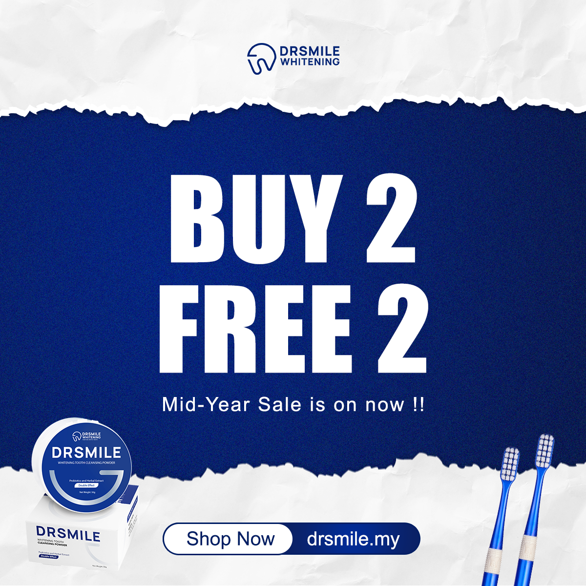 Dr Smile Whitening Solution Facebook ad
