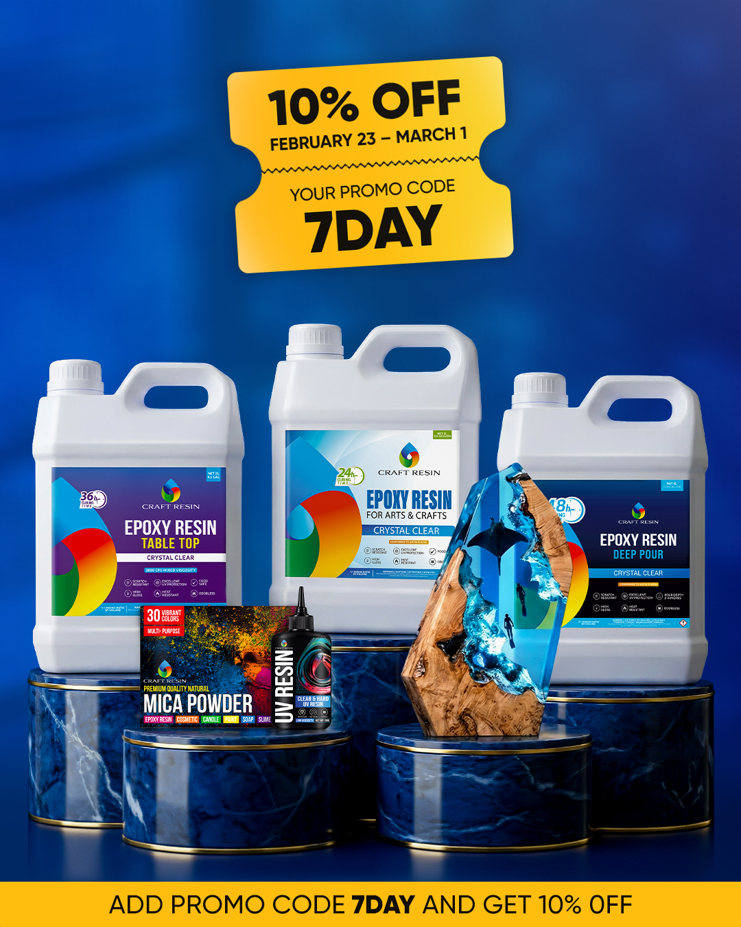 Craft Resin Facebook ad