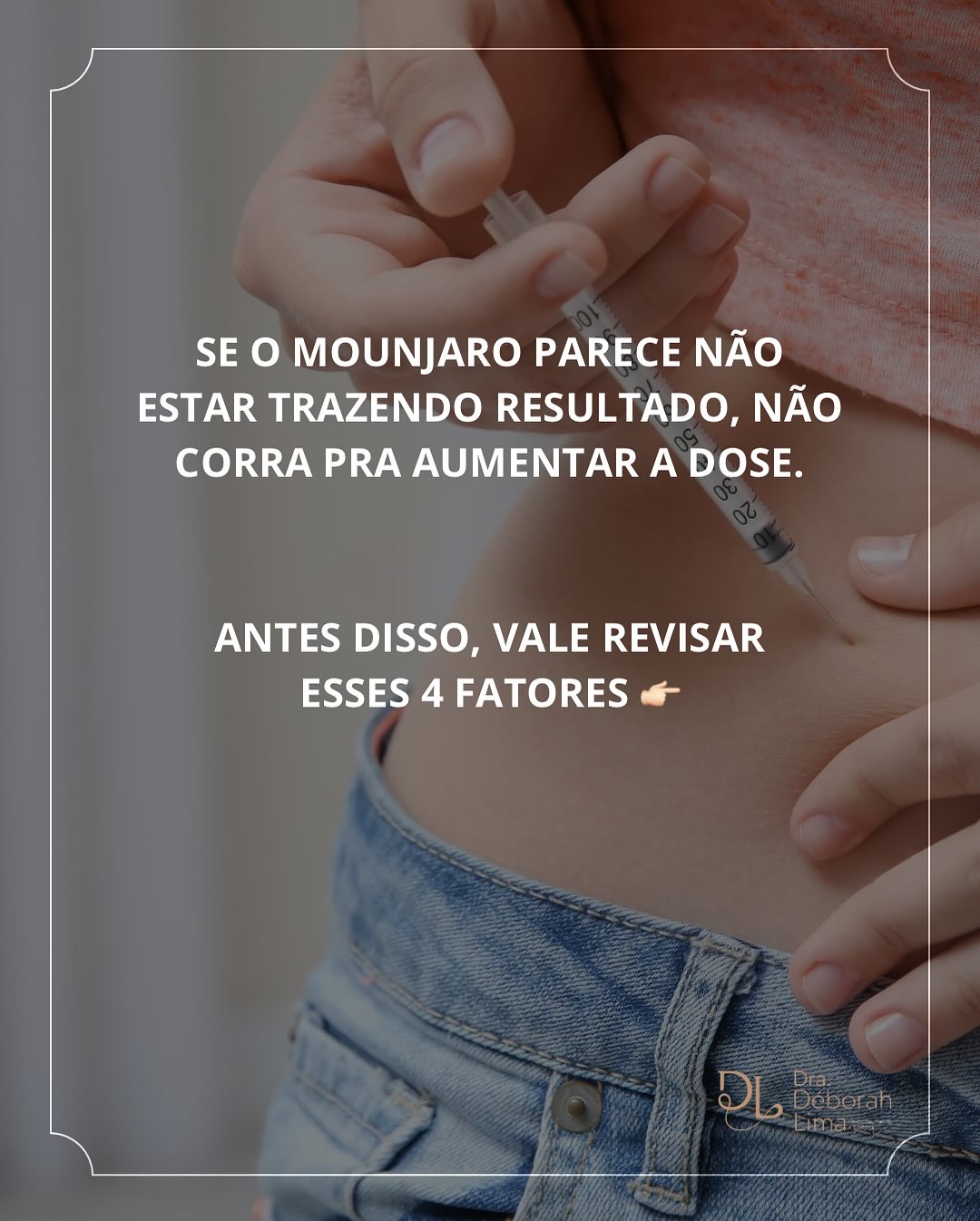 clinicadra.deborahll Facebook ad: 4 motivos que podem fazer o Mounjaro não…