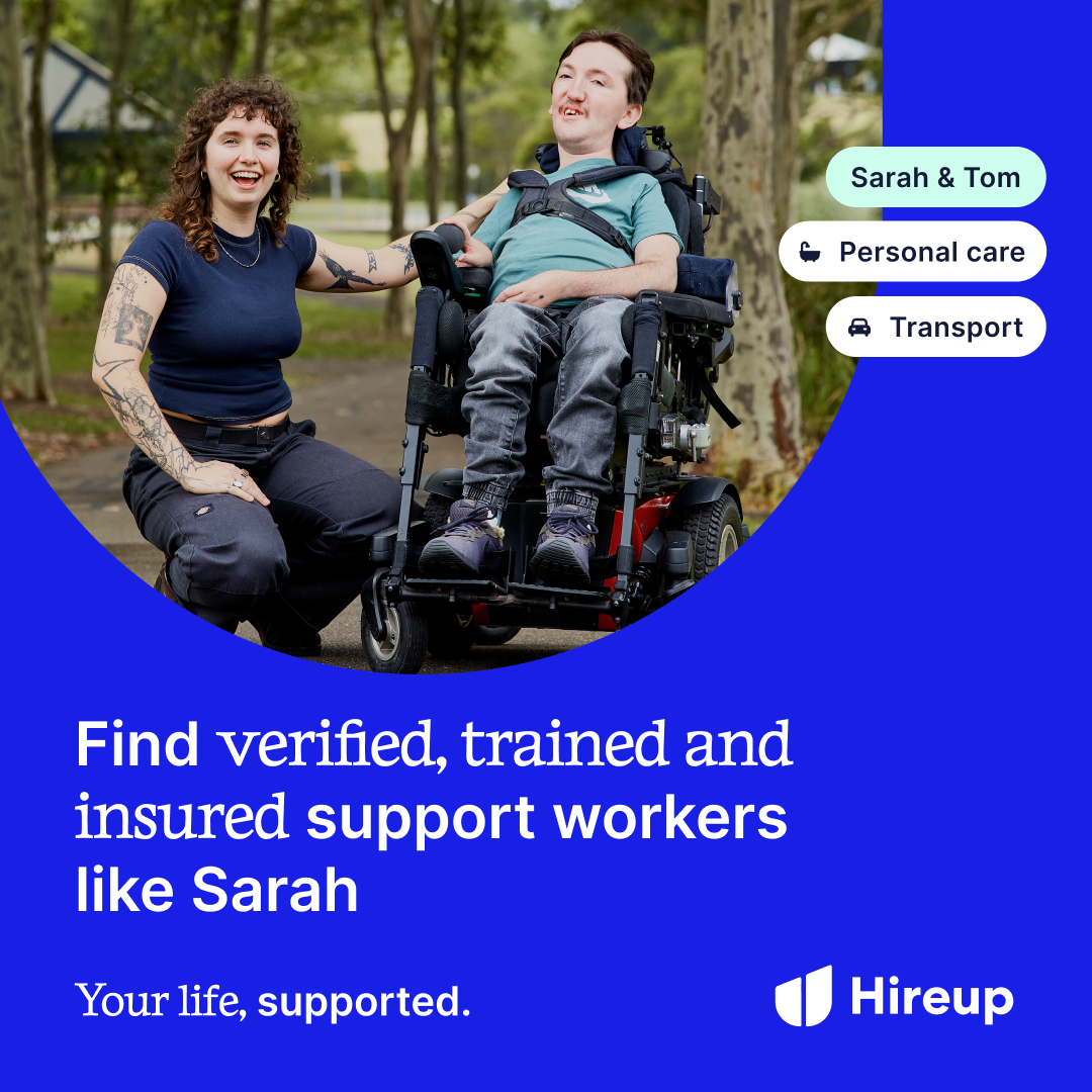 Hireup Facebook ad