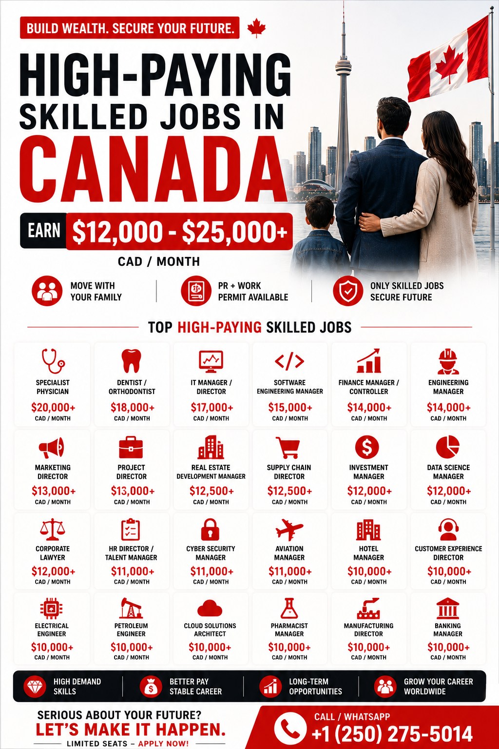 Mckay Immigration Consulting Facebook ad: Earn CAD $10,000, $25,000+ Per Month in Canada