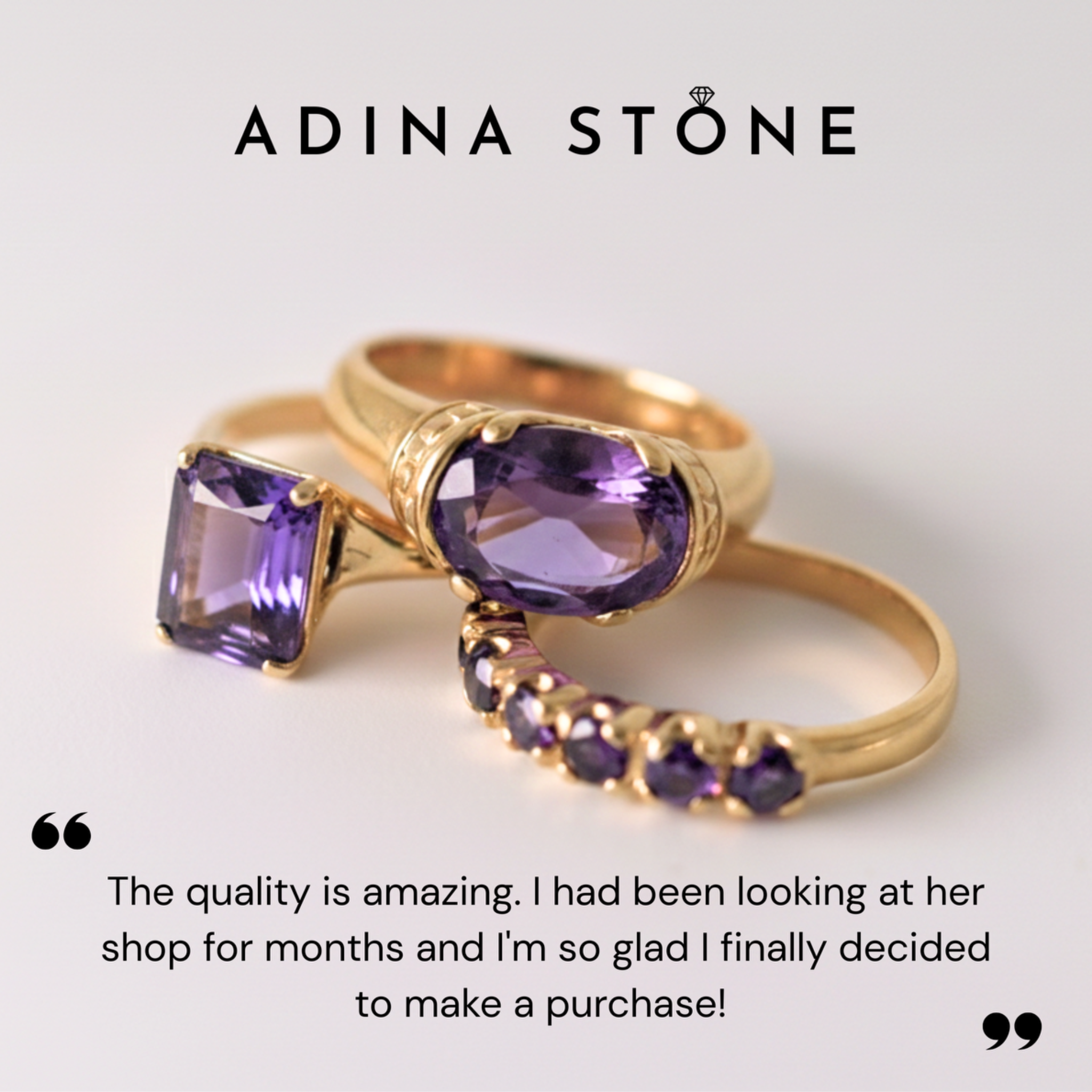 Adina Stone Jewelry Facebook ad