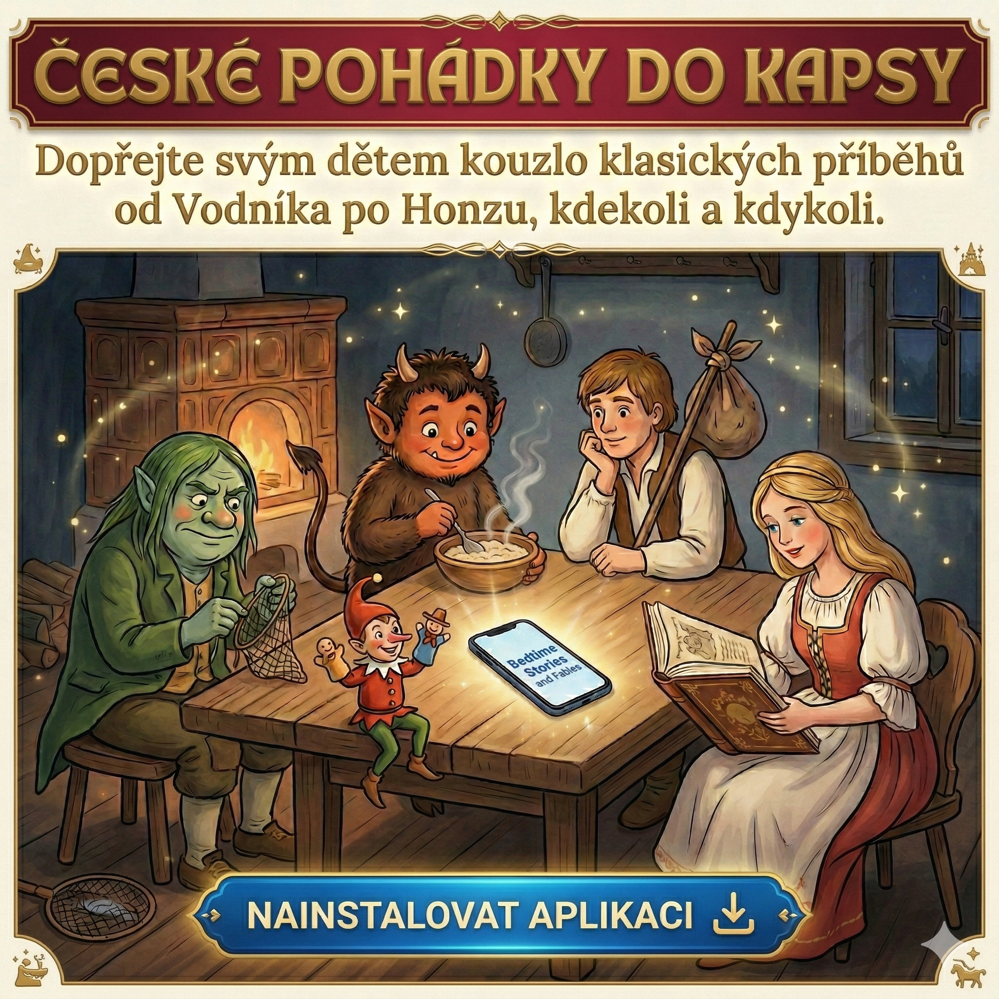 Bedtime Stories AI Facebook ad
