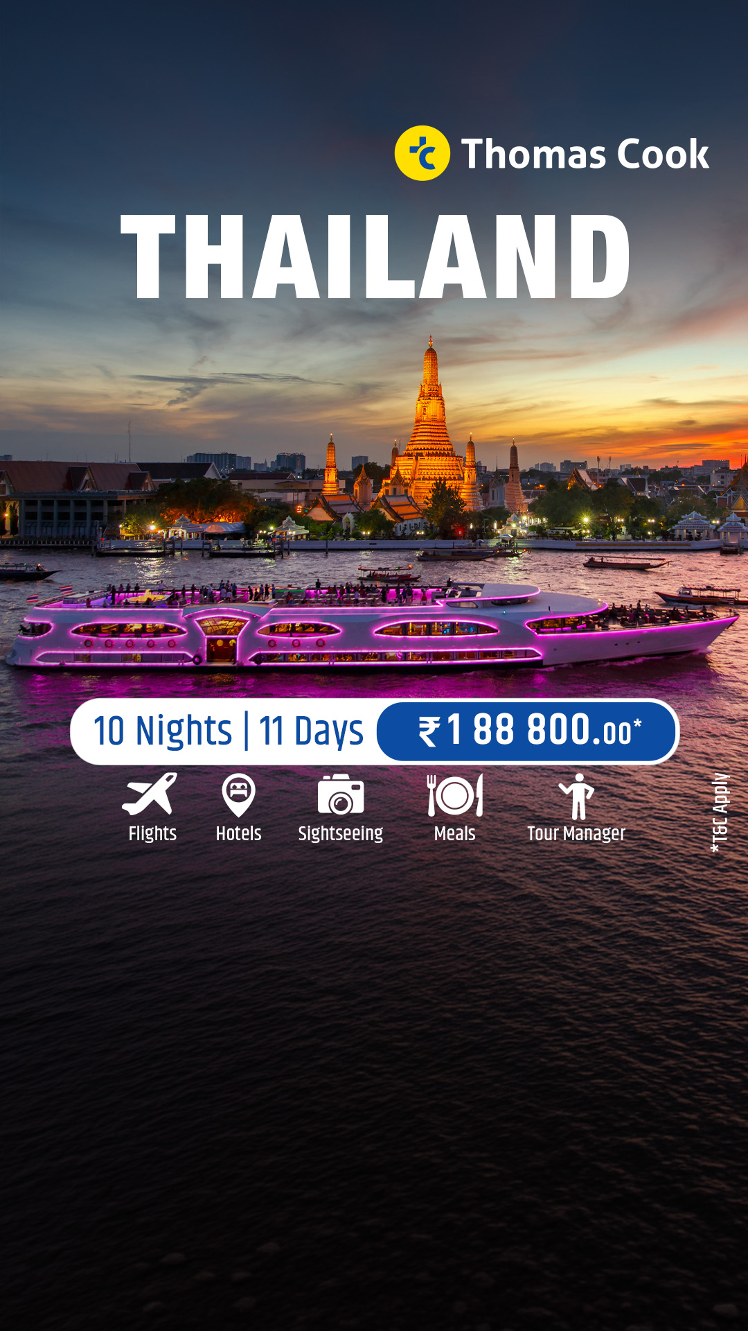 Thomas Cook India Facebook ad from Aug 13, 2026