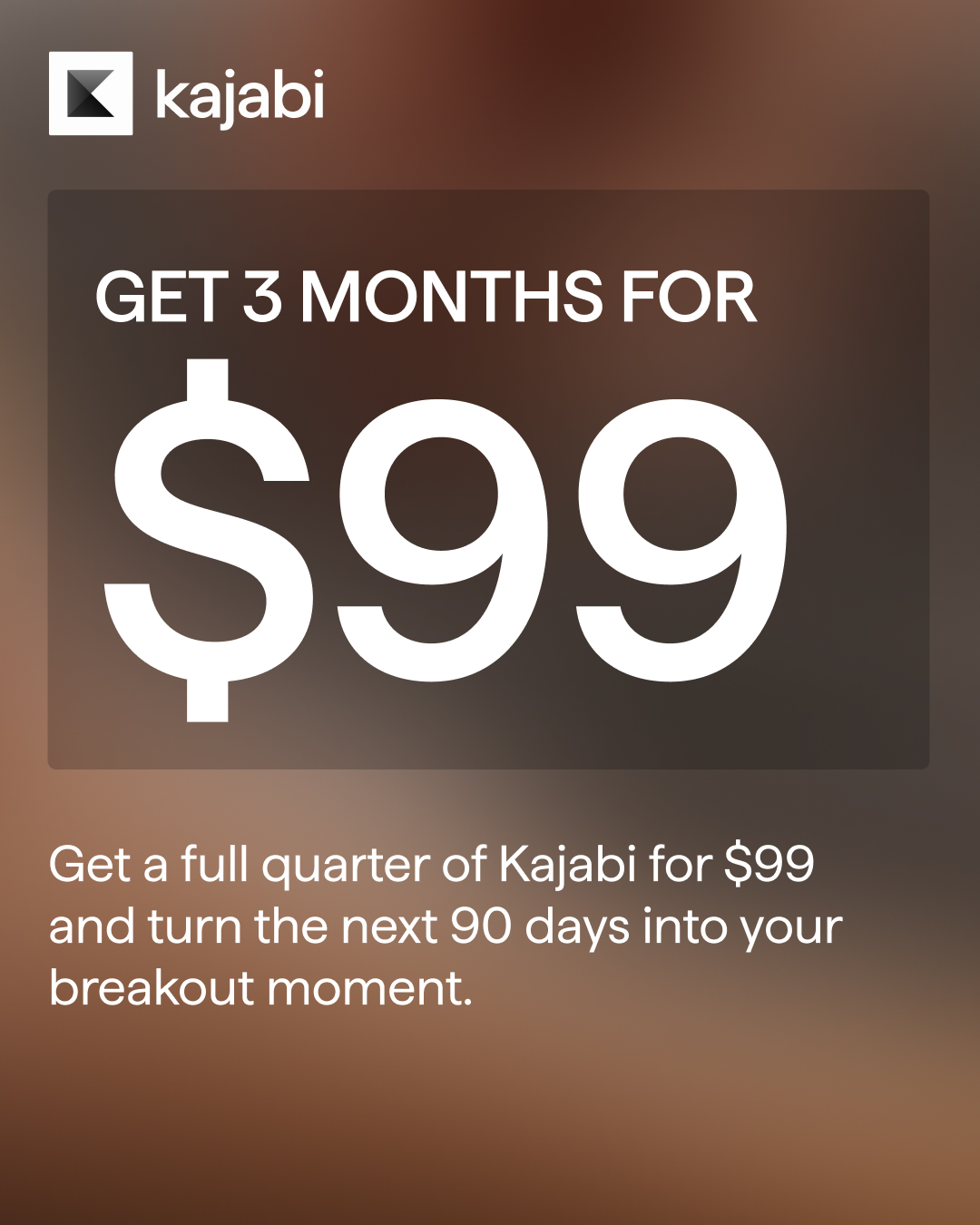 Kajabi Facebook ad